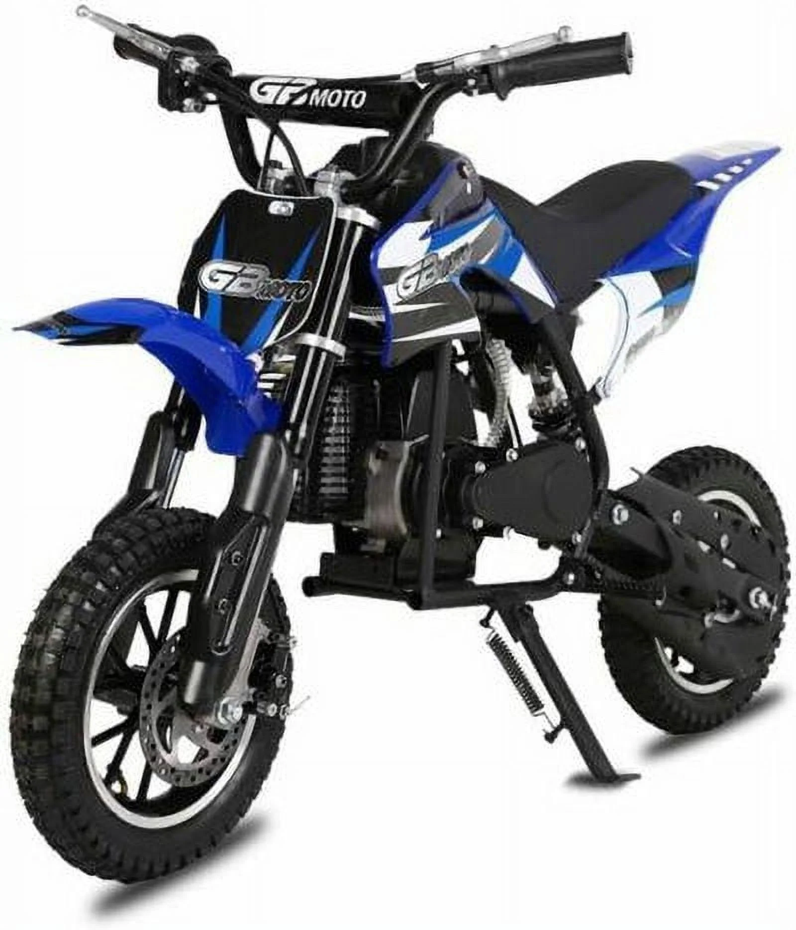 Kids Mini 50CC Gas Dirt Bike, 2 Stroke Ride on Bike with Off-Road Tire, Shocks, Pull Start, Oil Mixed Required, Support Up to 165lbs,Max Speed 20Mph, Age 8+