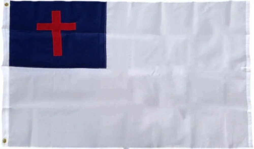 4x6 Ft Christian Flag Embroidered Nylon Premium Outdoor Flag