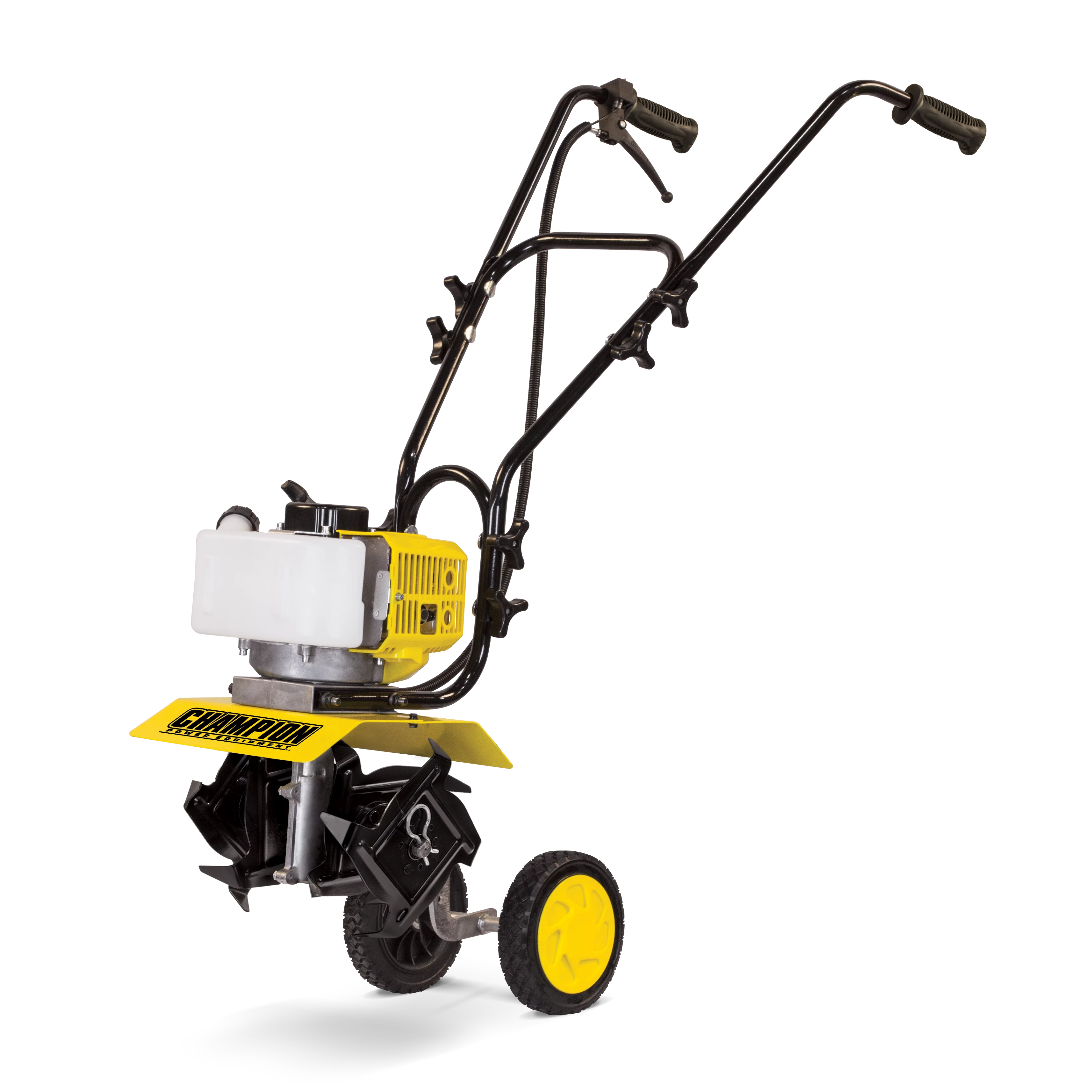Champion Power Equipment 43cc 2-Stroke Portable Gas Garden Tiller Cultivator with Adjustable Depth