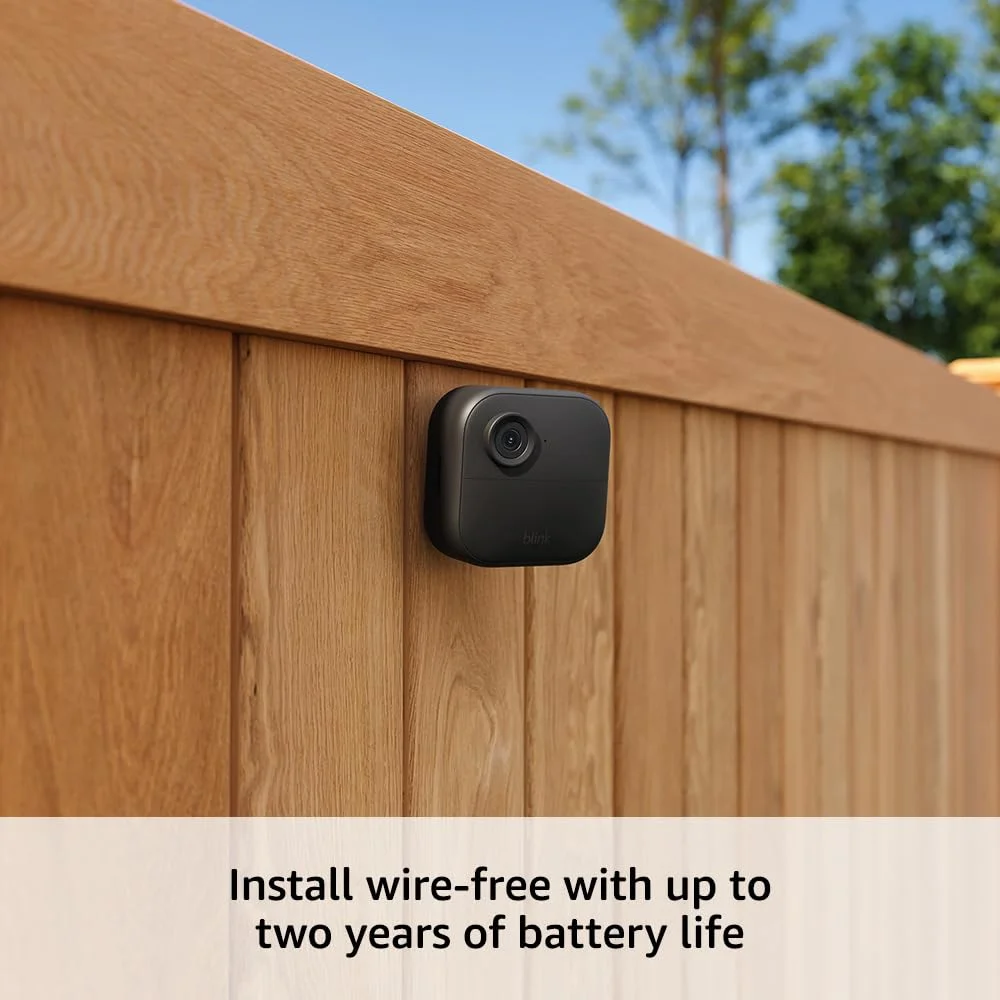 Blink_Outdoor 4 (4th Gen) Wireless Security Camera with VIECAM  cleaning Cloth – Add-on camera (Sync Module required)
