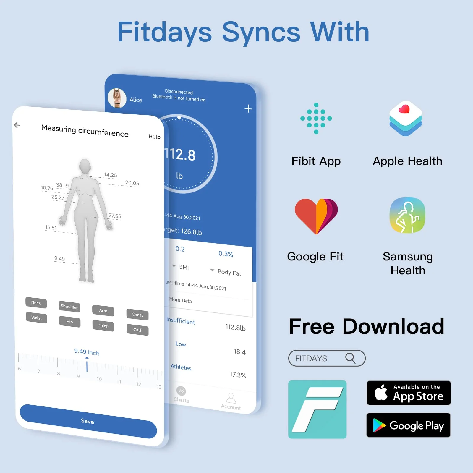 CHWARES Body Fat Scale,Weight Scale, Bathroom Scale