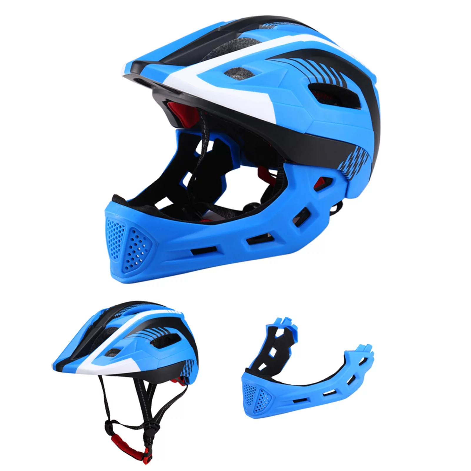 Lixada Detachable Full Face Bike Helmet for Kids, Enhanced Safety for and Roller Skating