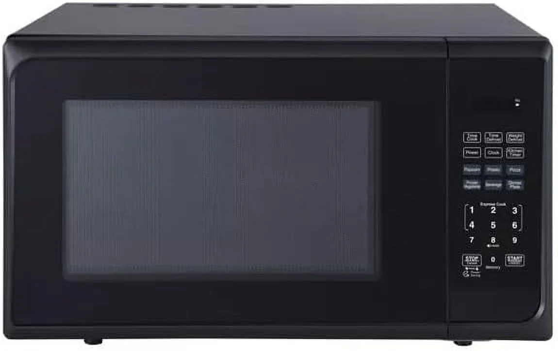 WG 1.1 cu ft 1000W Microwave Oven - Stainless Steel Black