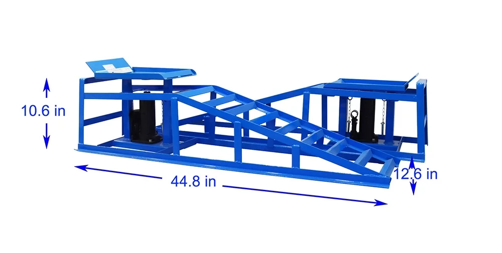 INTSUPERMAI Hydraulic Lifting Jack Vehicle Ramps Loading 5T Capacity Hydraulic Car Ramp Lift
