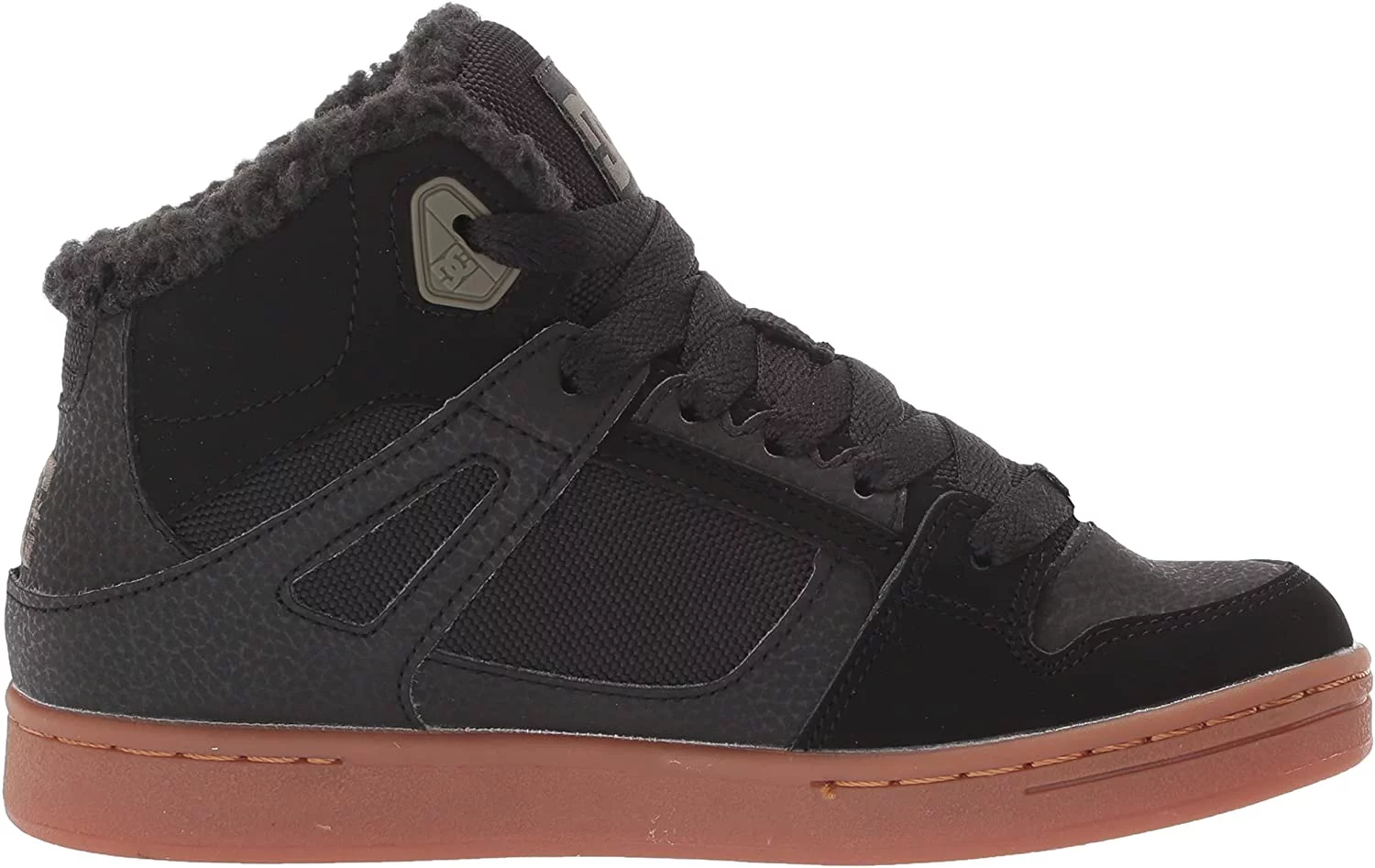 DC Unisex-Child Pure High-top Wnt Youth Skate Shoe Big Kid 8-12 Years 5 Big Kid Black/Olive