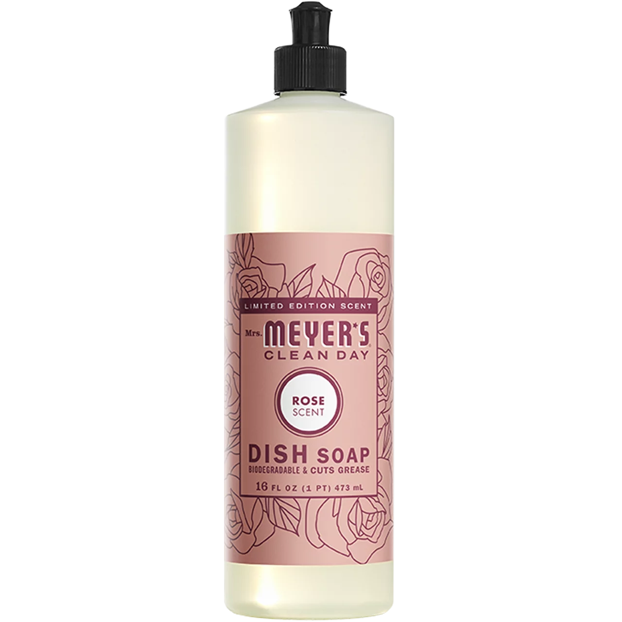 Mrs. Meyer's Rose Kitchen Set, Dish Soap, Hand Soap, Multi-Surface Cleaner, 1 CT