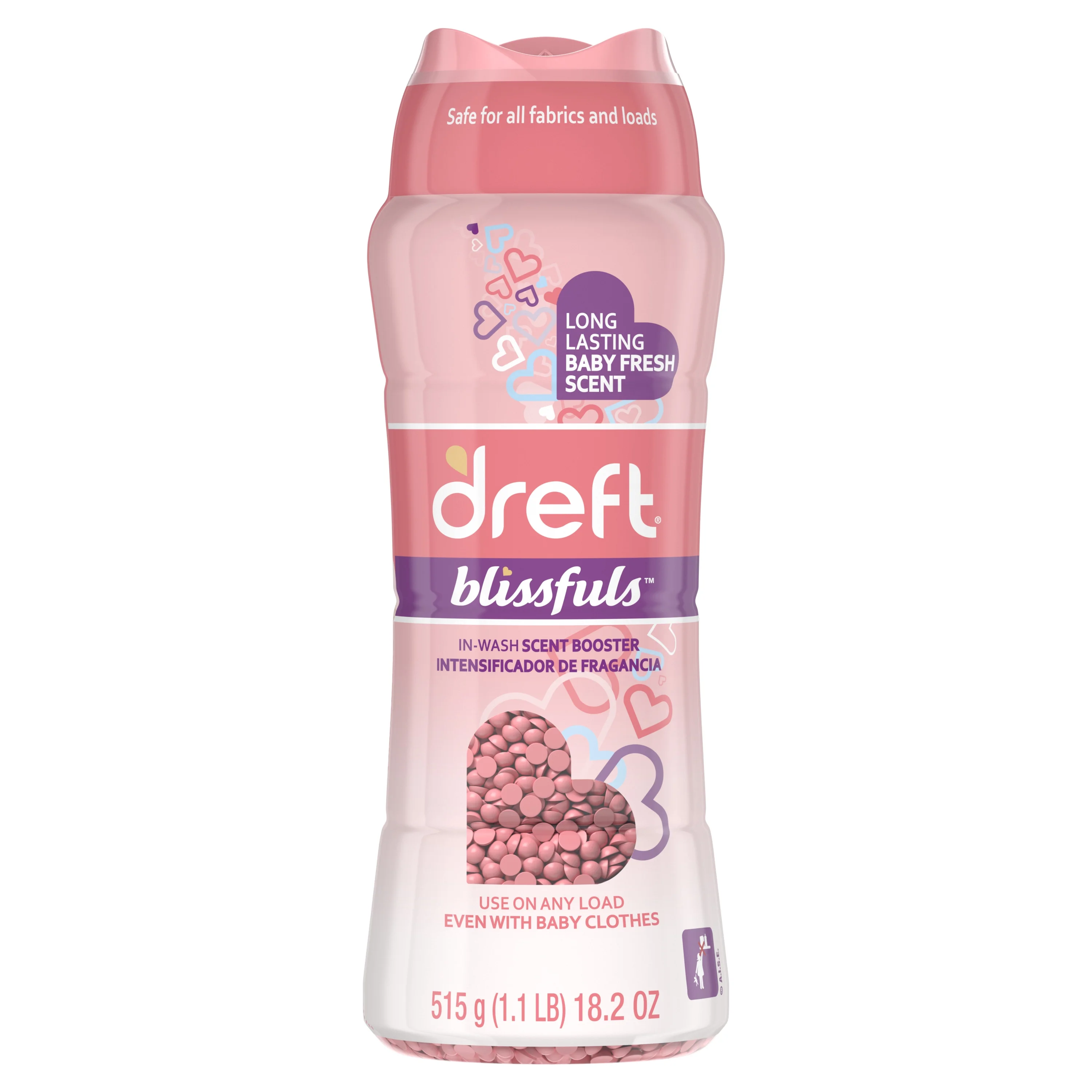 Dreft Blissfuls Laundry Scent Booster Beads, Baby Fresh Scent, 18.2 oz