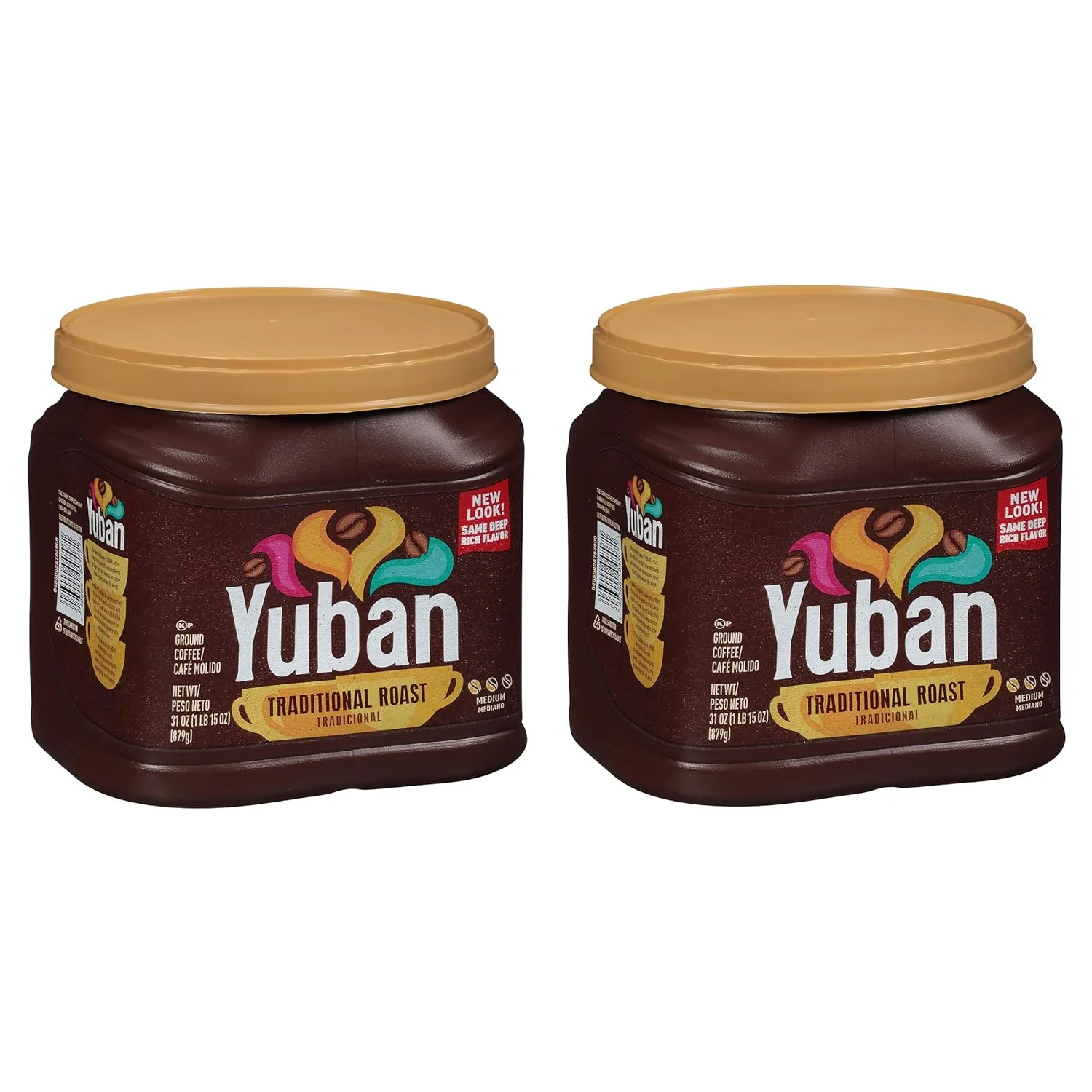 Yuban Traditional Medium Roast Ground Coffee (31 oz Canisters, Pack of 2)