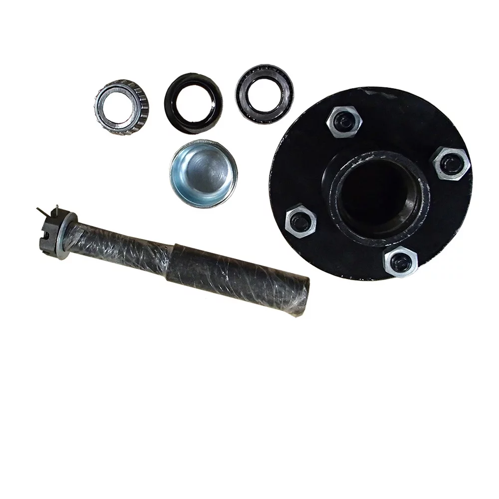 New Trailer AXLE KIT Assembly w/ 4 on 4