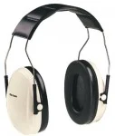 Optime 95 Earmuffs, 21 dB NRR, White/Black, Behind the Head (15 Pack)