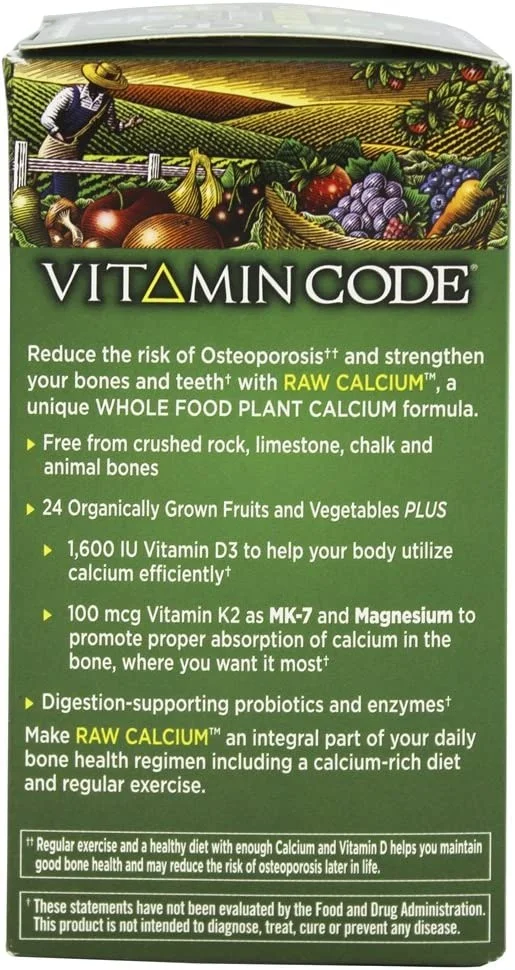 Garden of Life, Vitamin Code, RAW Calcium, 120 Vegetarian Capsules
