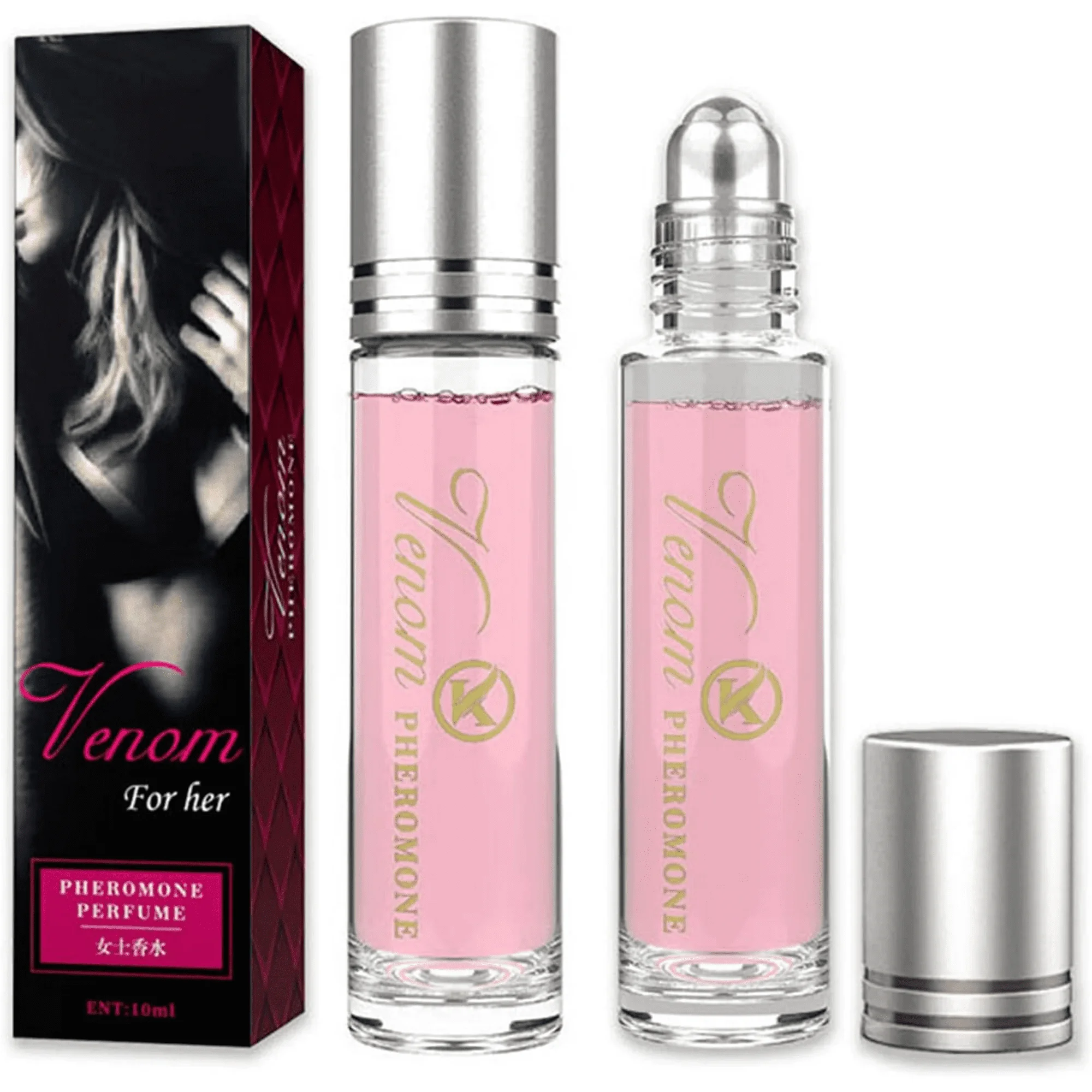 Venom Scents Pheromones for Women, Venom for Her Pheromone Perfume, Venom Pheromone Perfume for Women, Long Lasting Roll on Phero Perfume