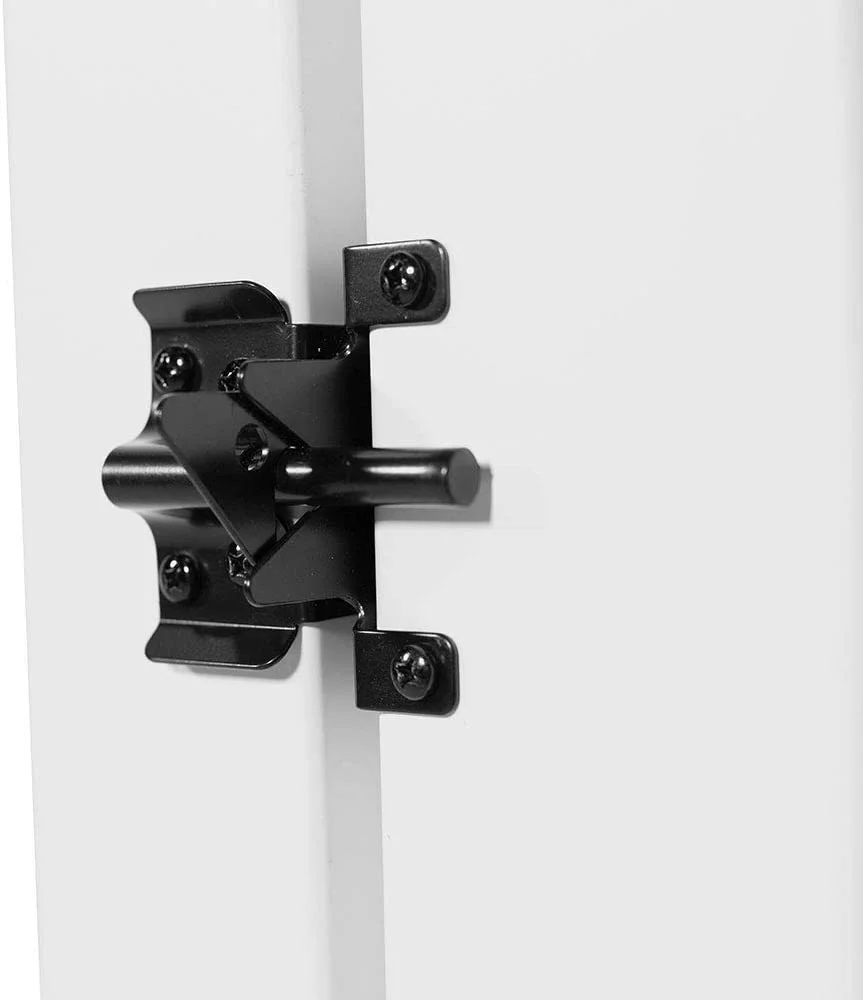 AUCHI Somerset 6 ft. x 42 in. White Vinyl Privacy Gate