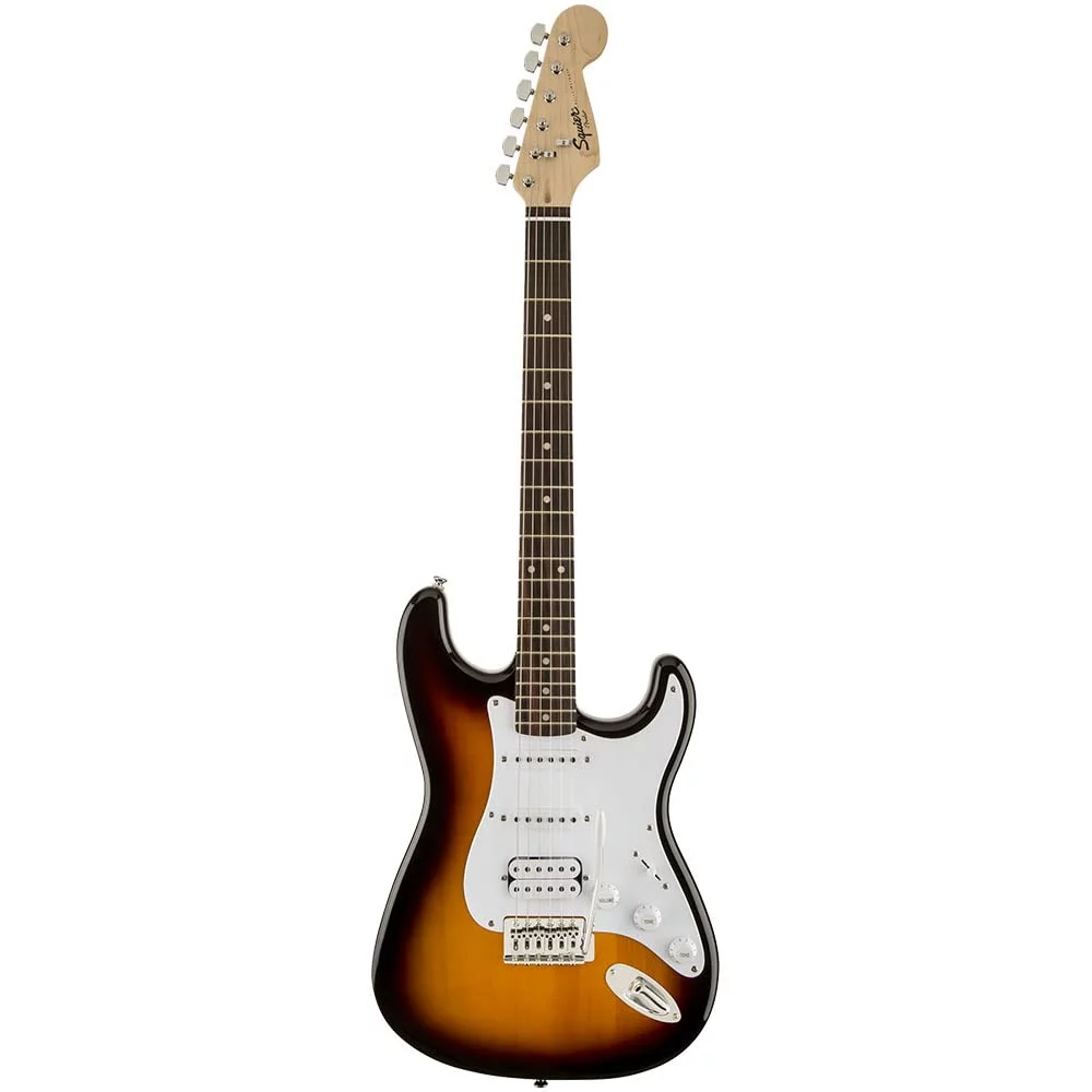 Fender Squier 310005532 25.5 Inches Lindenwood Bullet Fat Stratocaster Right Handed Electric Guitar (Own Sunburst, Brown, 6 Strings) 2023 - Sunburst