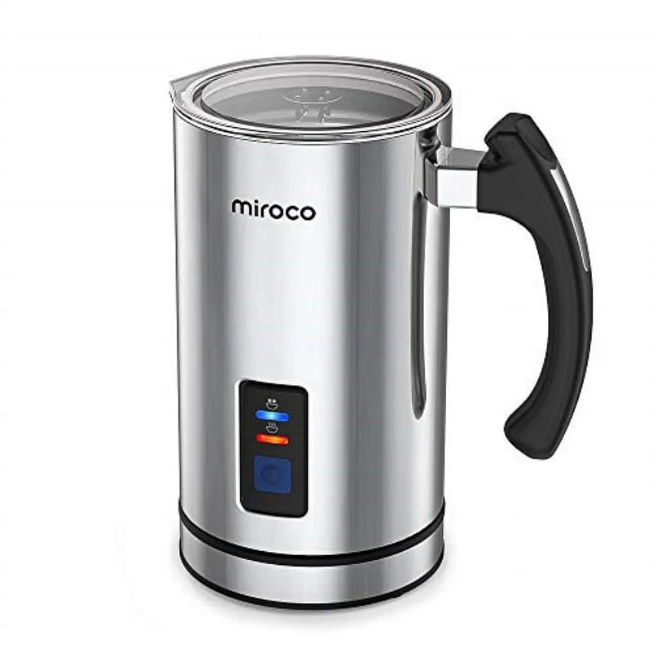 Miroco Milk Frother, Electric Milk Steamer Stainless Steel, Automatic Hot and Cold Milk Frother Warmer for Latte, Foam Maker for Coffee, Hot Chocolates, Cappuccino, Heater with Strix Control, 120V