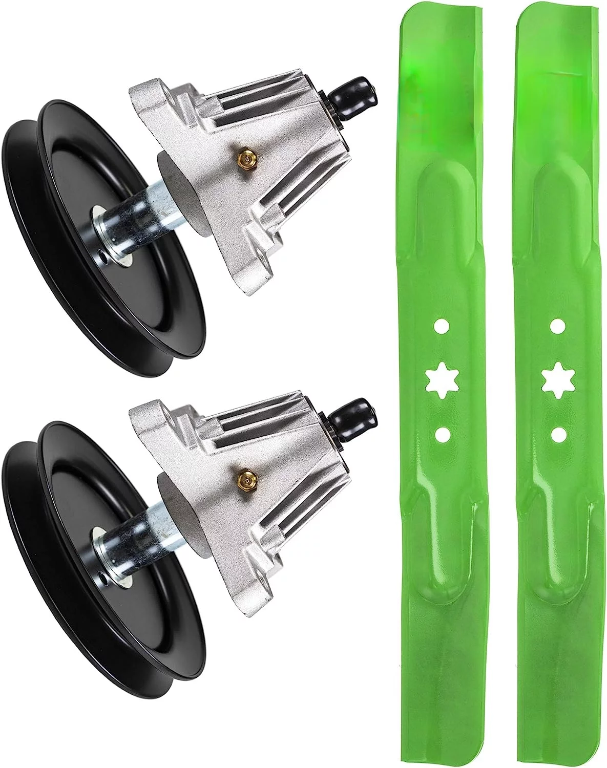 Spindle High Lift Blade Kit for MTD Cub Cadet Troy Bilt 42 inch Deck RZT L42 S42 SX42 LT1500 LTX1040 LTX1042 LTX1045