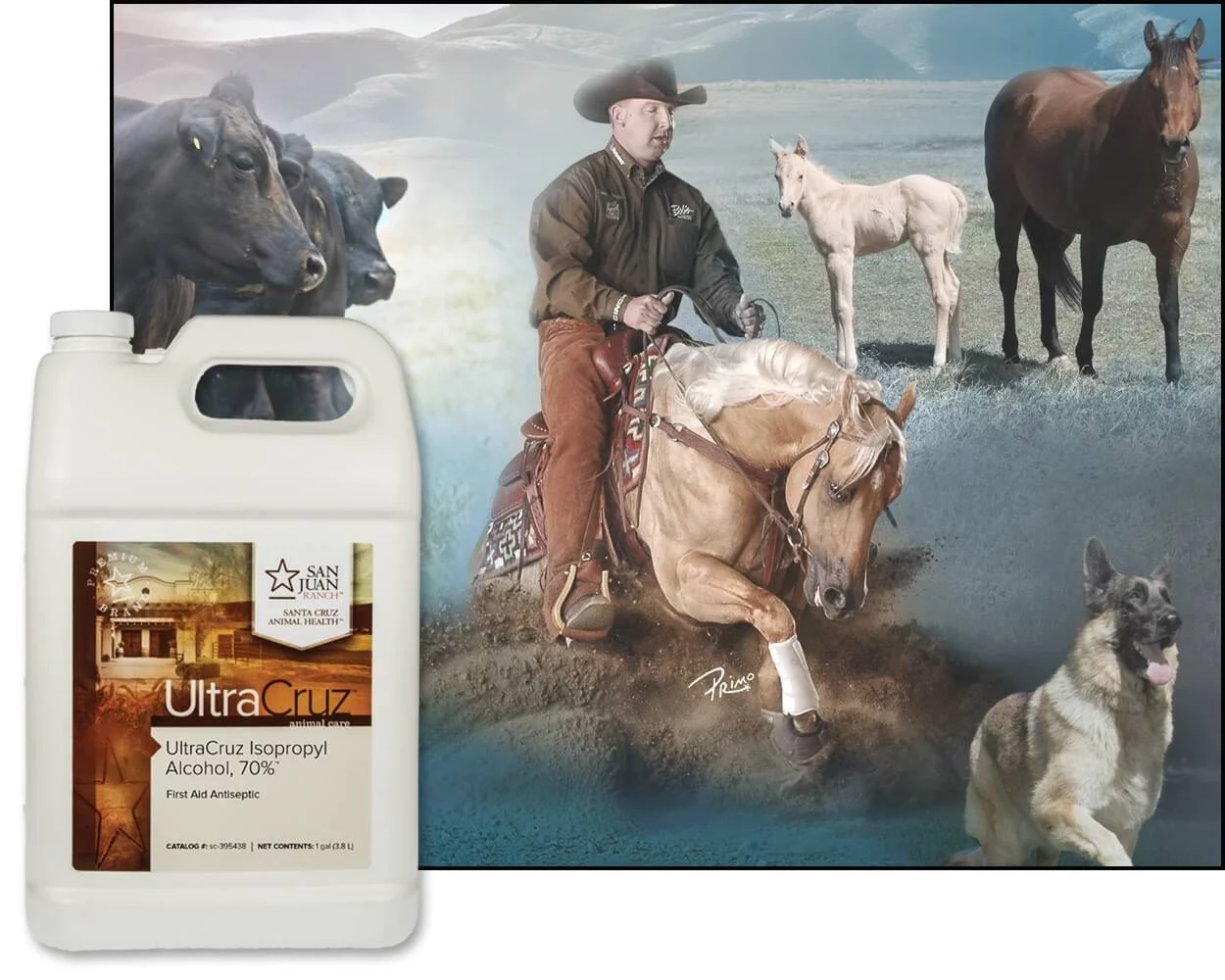 UltraCruz Isopropyl Alcohol, 70%, 4 x 1 Gallon