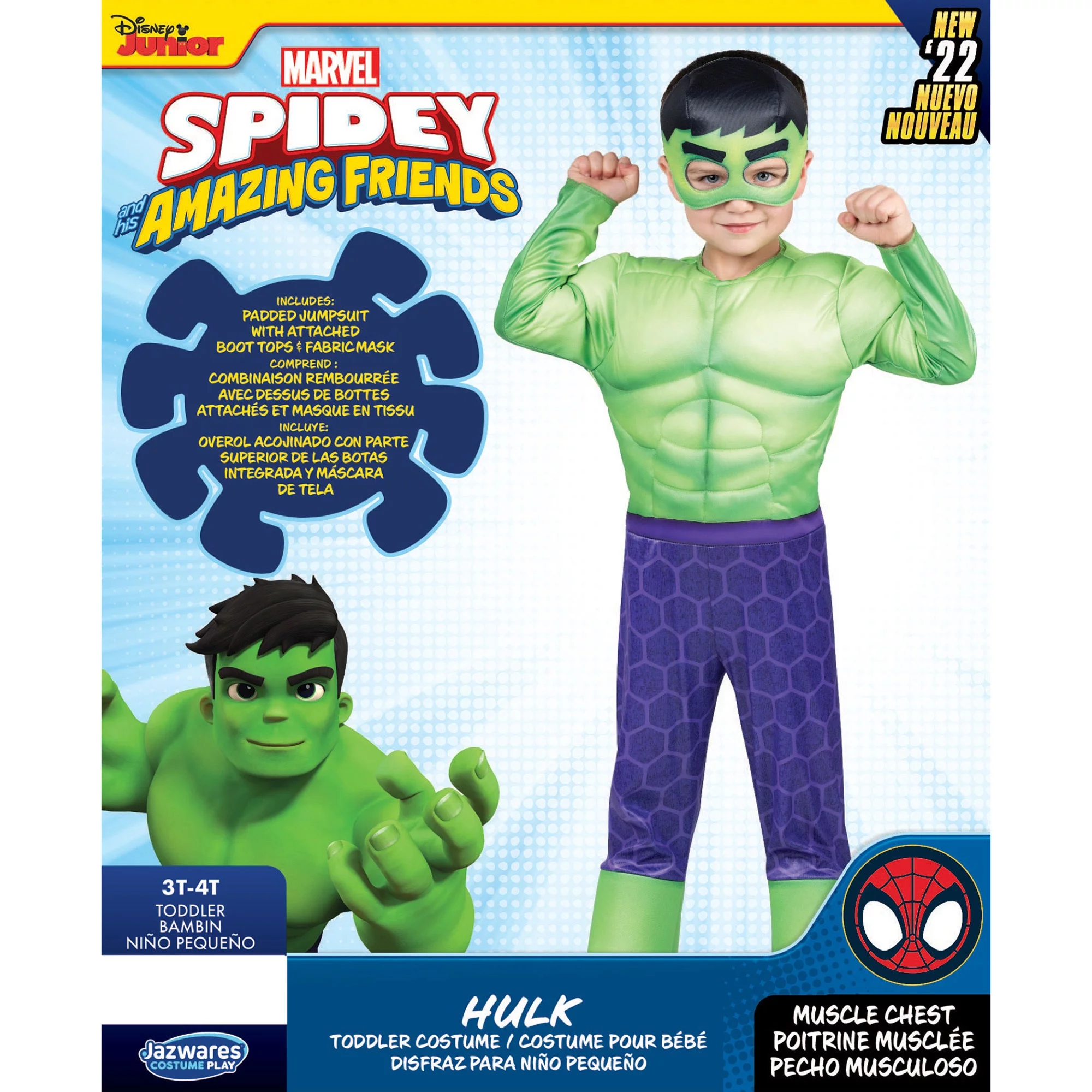 Toddler MARVEL Boy's Hulk Halloween Costume