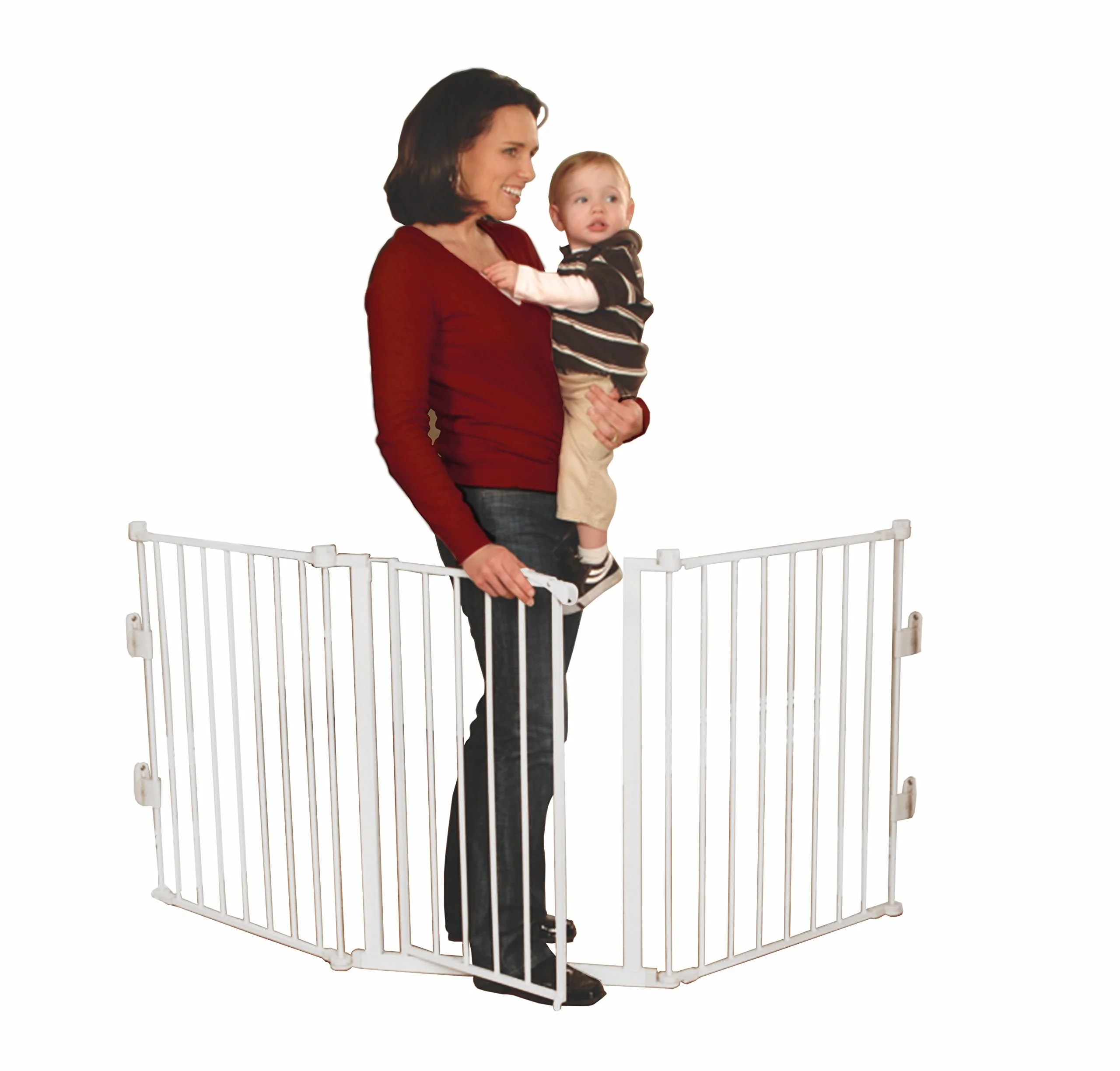 Regalo 76 Inch Super Wide Baby Gate, 3-Panel Baby Safety Gate, Configurable, Age Group 6 to 24 Months
