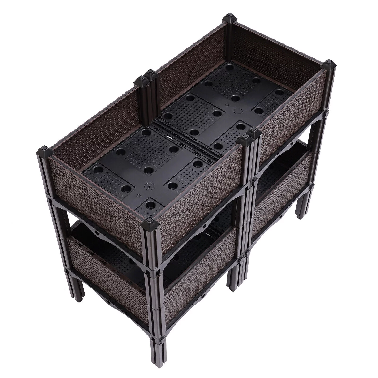 74X38X65cm Raised Garden Bed Elevated Flower Vegetable Herb Planting Growing Box