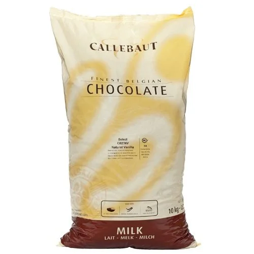 Belgian Milk Chocolate Baking Callets (Chips) - 31.7% - 1 Bag, 22 Lbs