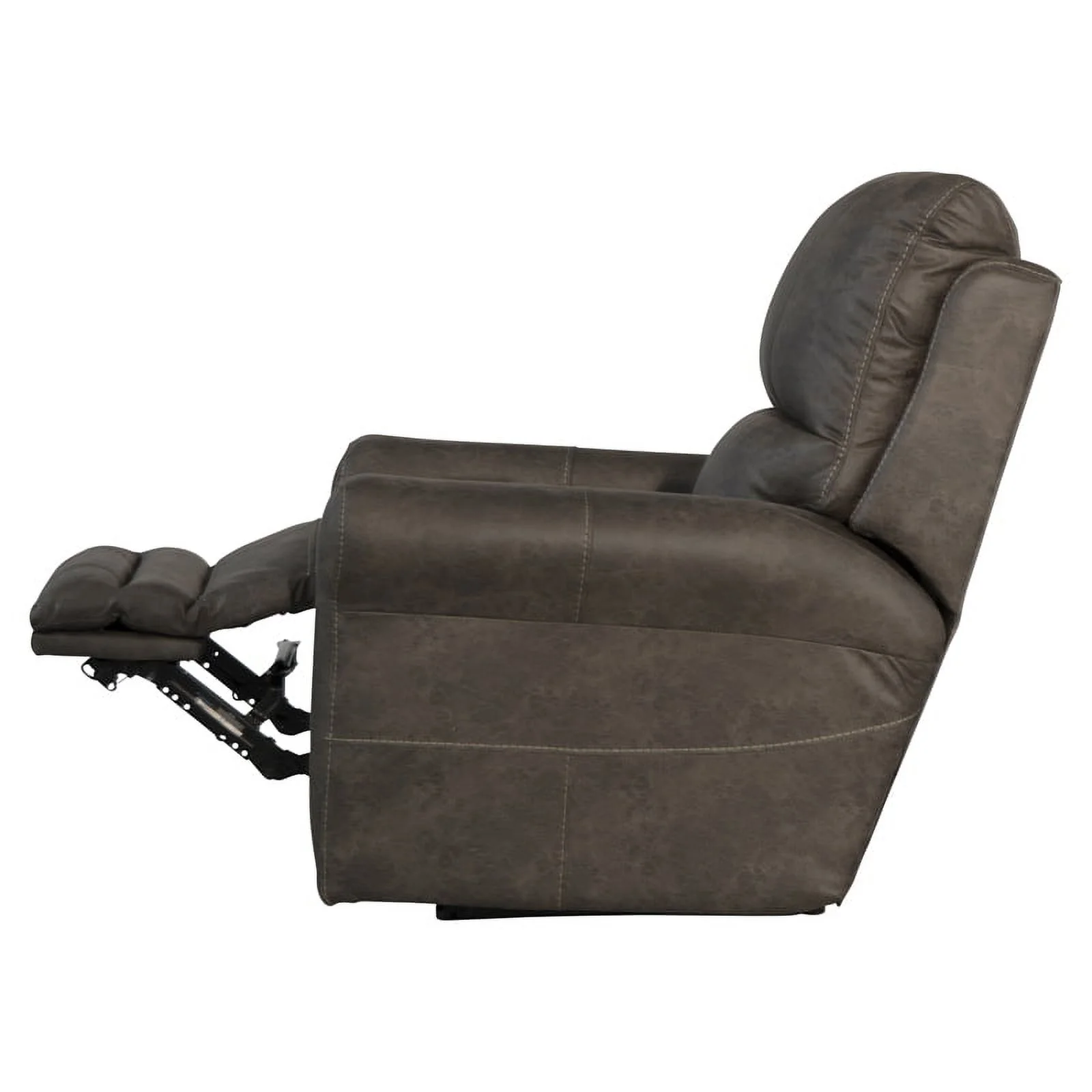 Graves Power Wall Hugger Recliner in Gray Polyester Fabric