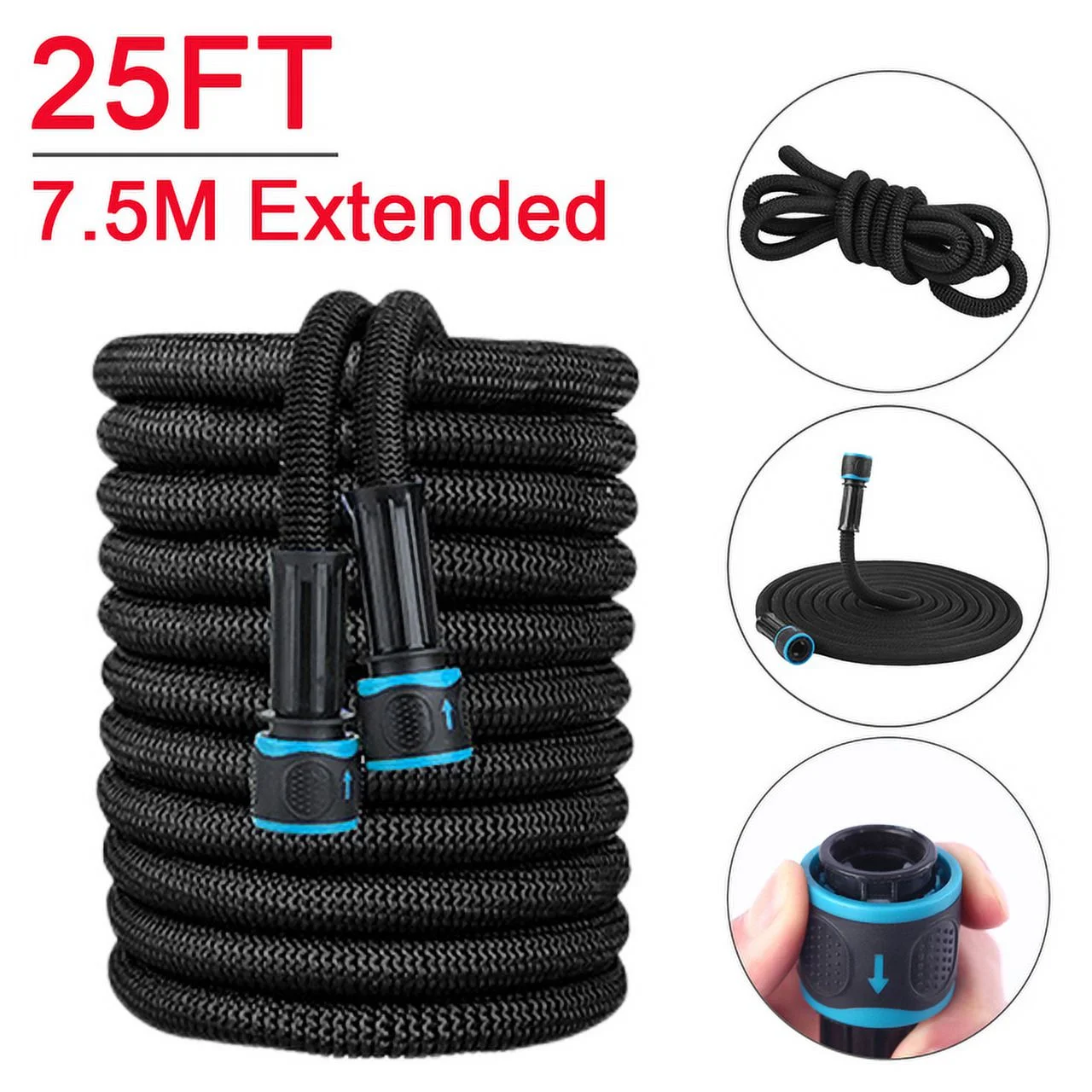 25-100FT Garden Hose Water Expandable Watering Hose High Pressure Car Wash Cleaning Flexible Magic Hose Pipe Irrigation Tool