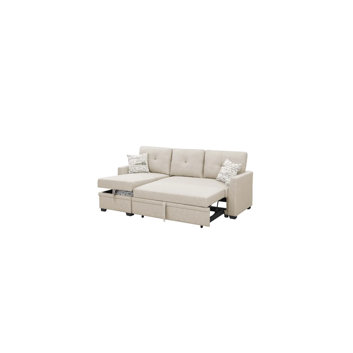 HomeStock L-Shaped Upholstered Sectional