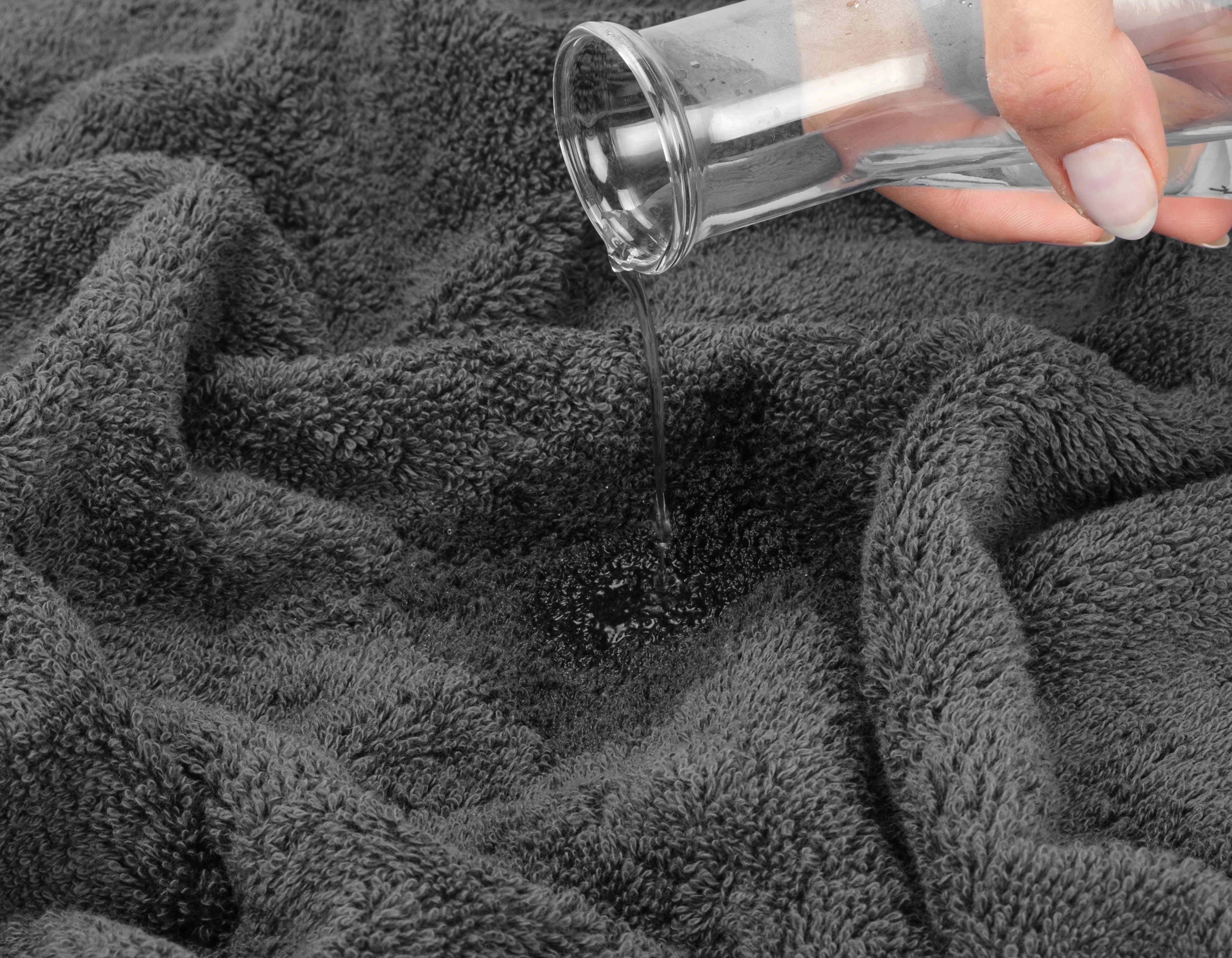 American Soft Linen Bath Towel Set 100% Turkish Cotton Luxury 6 Piece Towel Set, 2 Bath Towels, 2 Hand Towels , 2 Washcloths - Grey