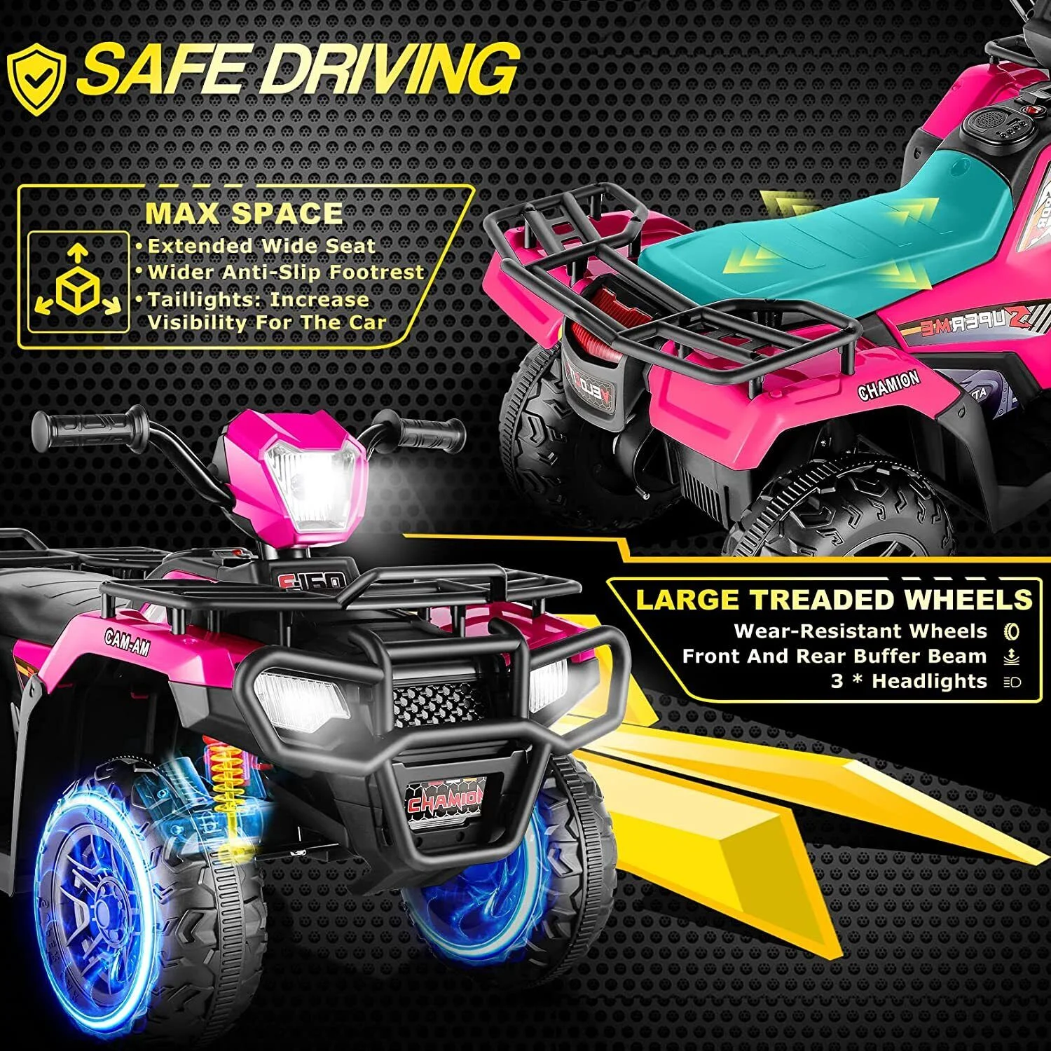 Premium 24V/12V Kids Electric Jeep Truck with Remote Control and 3 Speeds - 400W Power!