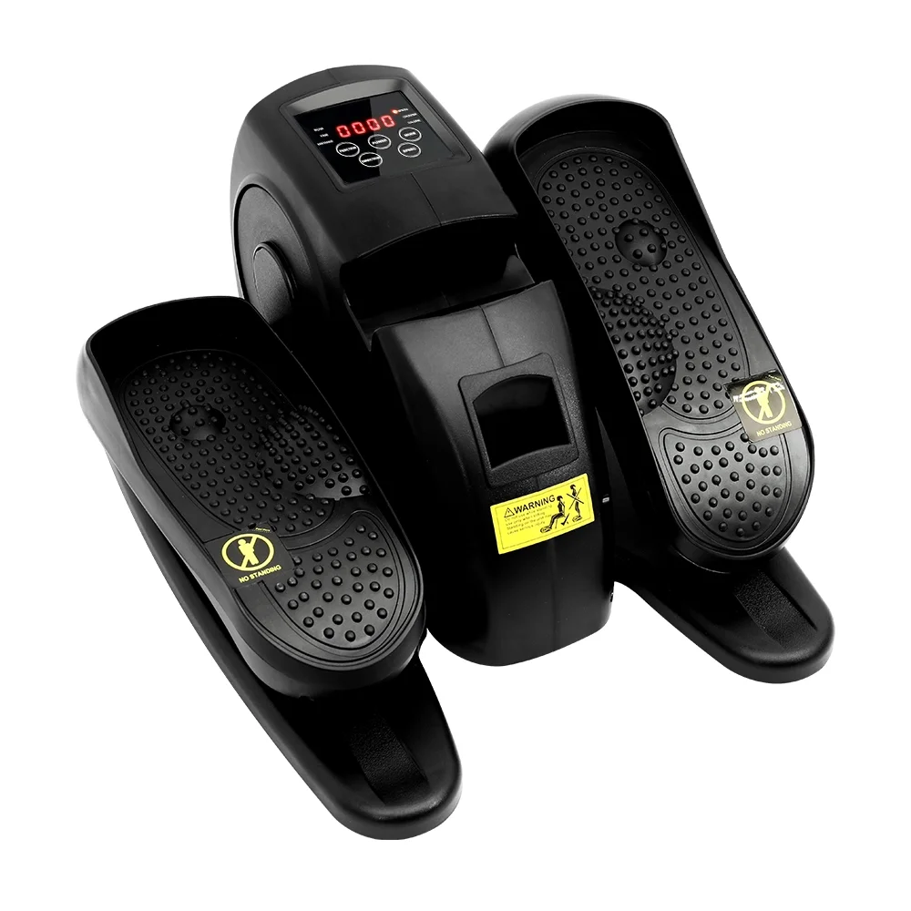 Under Desk Elliptical Electric Seated Pedal Exerciser, Mini Ellipse Leg Exerciser with Display Monitor, Remote Control and Adjustable Speeds, Elliptical Machine for Home