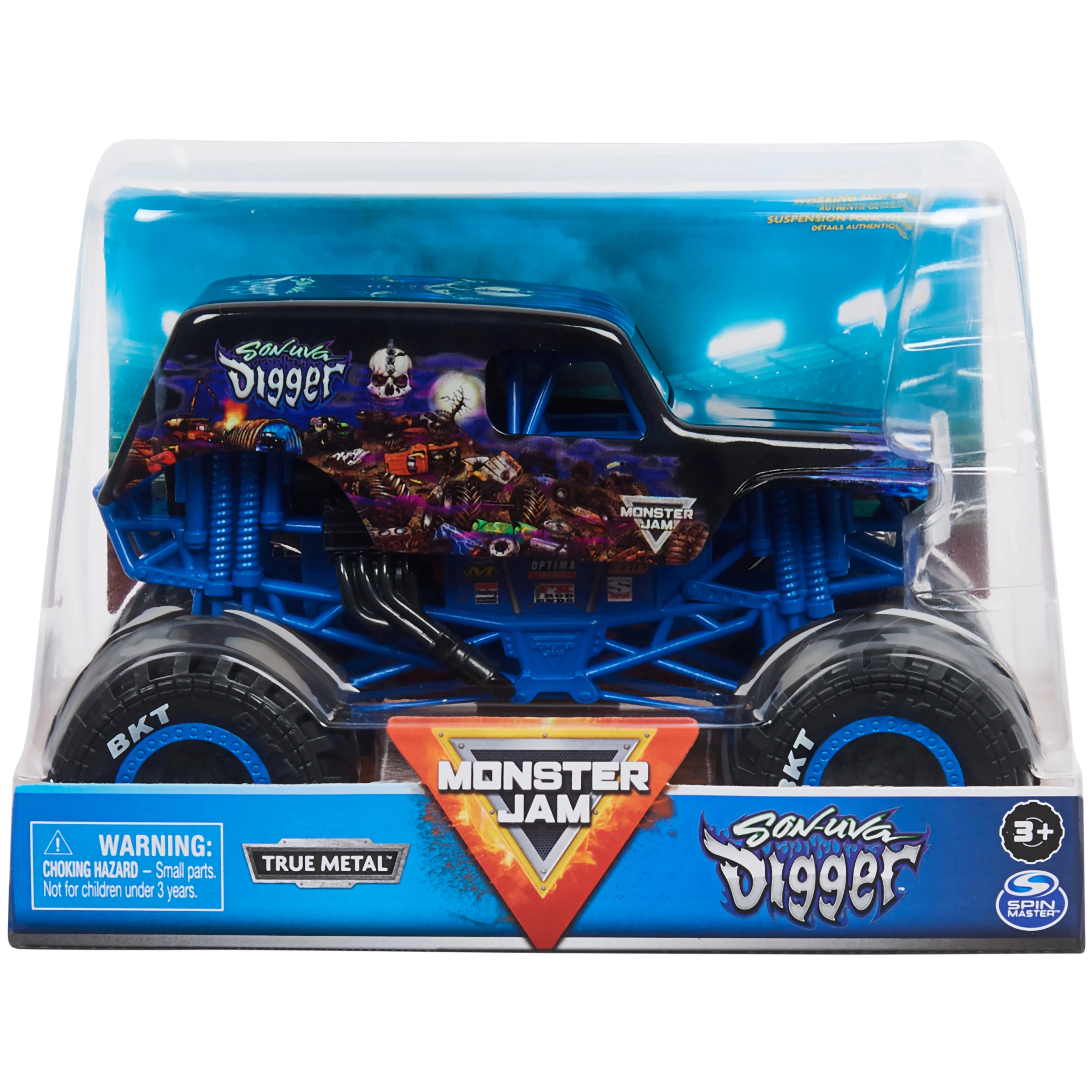 Monster Jam, Official Son-Uva Digger Monster Truck, Collector Die-Cast Vehicle, 1:24 Scale
