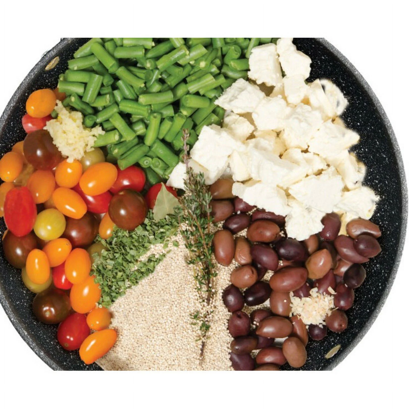 The Rock By Starfrit 060744-002-0000 The Rock By Starfrit 5.2-Quart Deep Fry Pan with Lid