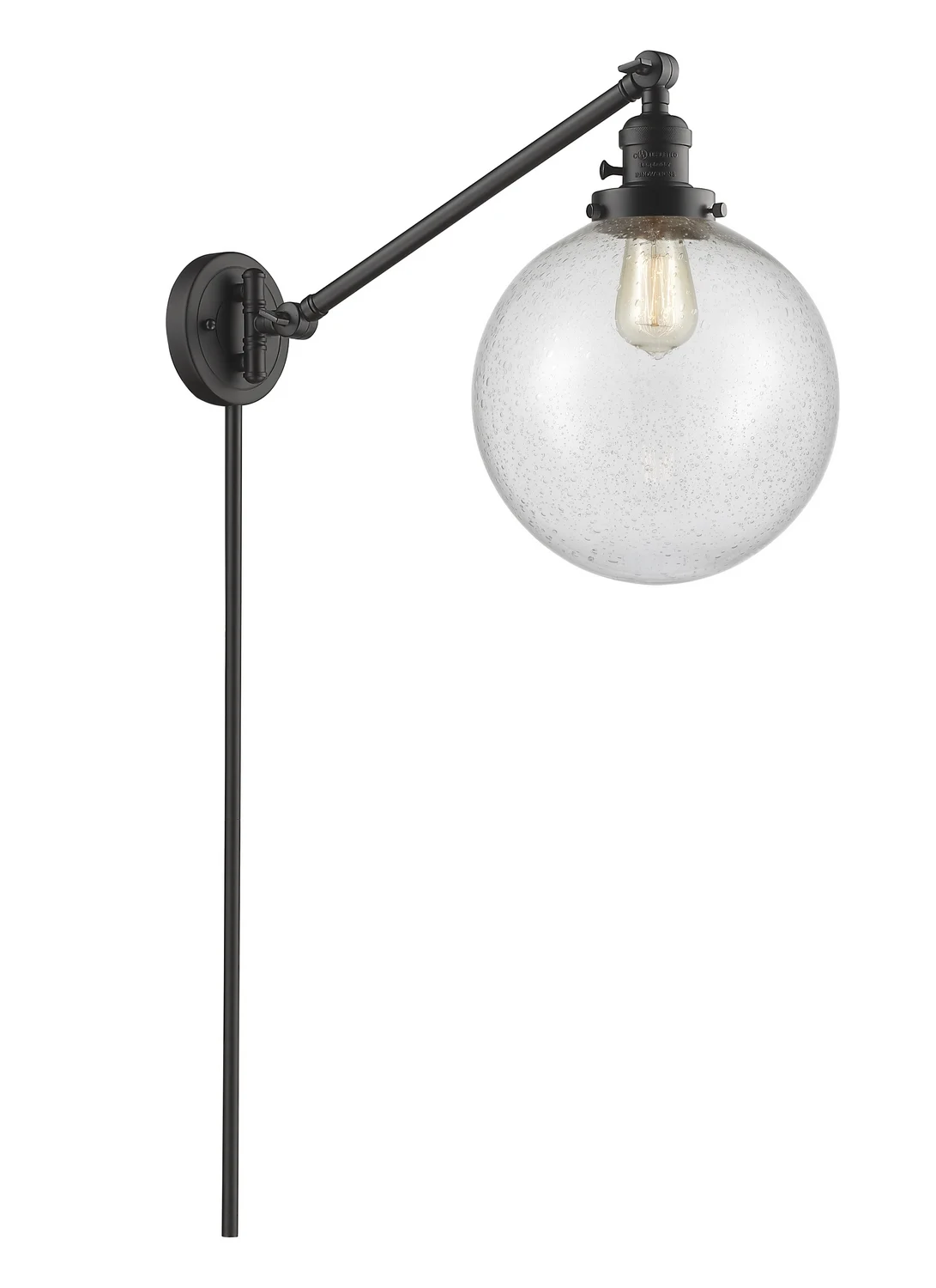 Innovations 237-OB-G204-10-LED One Light Swing Arm from Franklin Restoration collection
