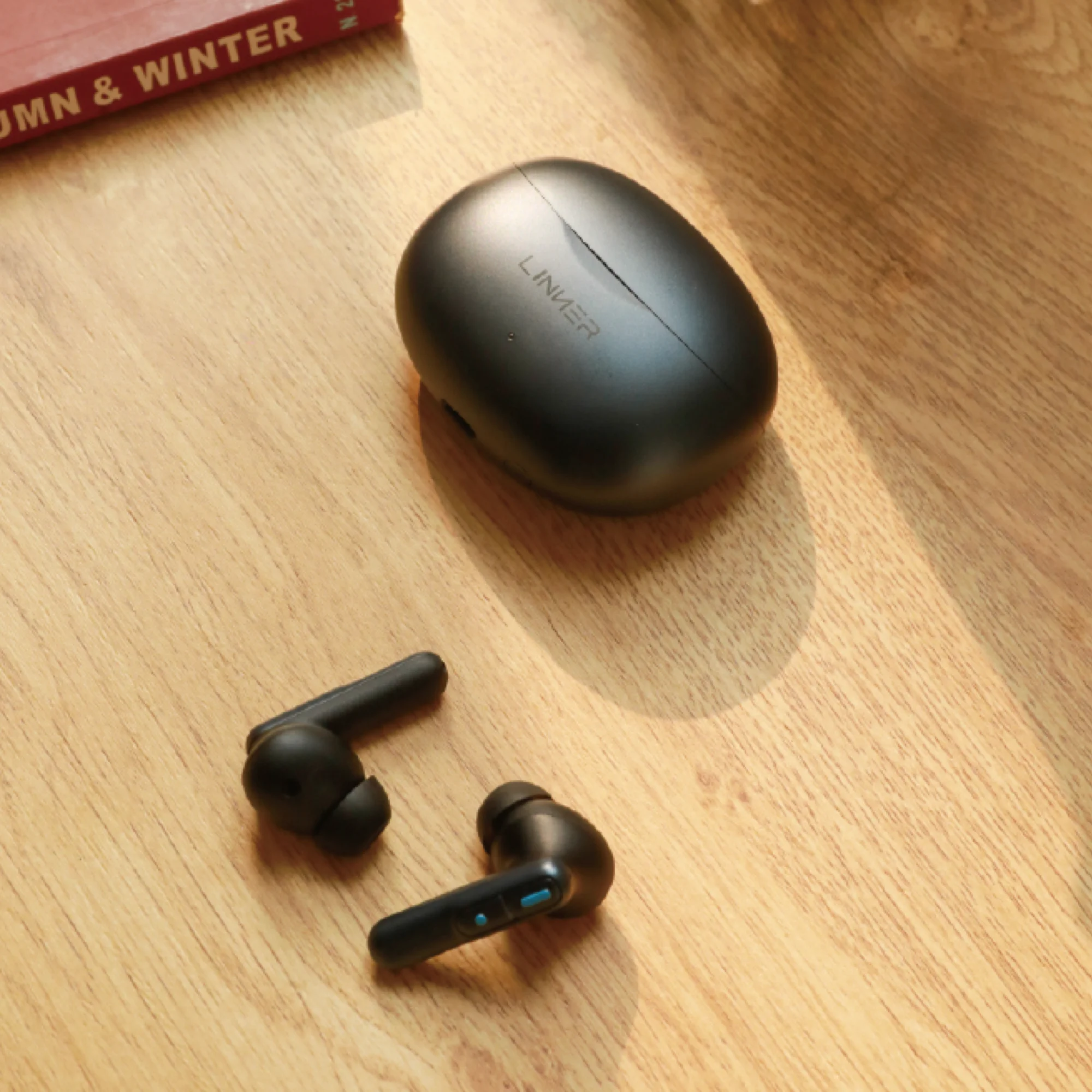 LINNER - Nova Lite Bluetooth Hearing Aids with Noise Canceling and Volume Control - Blue
