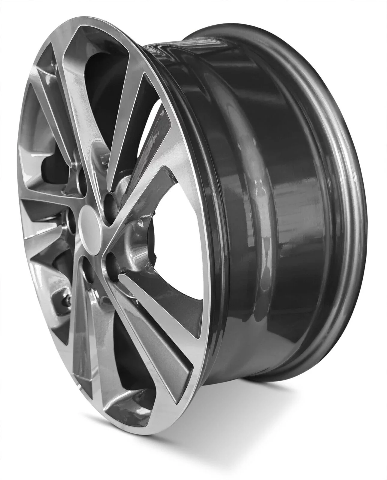 Wheel Rim For Hyundai Elantra 2017-2018 17 Inch Gun Metal Machine Face Aluminum Rim - OE Direct Replacement - Road Ready Car Wheel