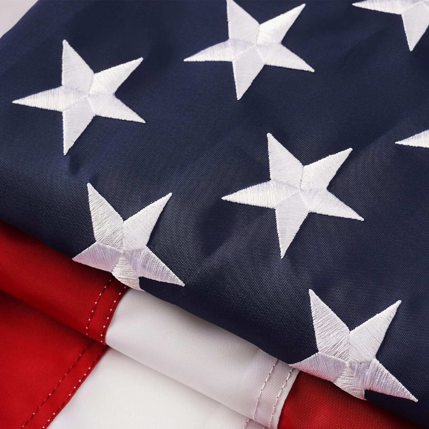 FLAGWIN 4x6 ft American Flag Outdoor, US Flags Heavy Duty Polyester Longest Lasting, Embroidered Stars Sewn Stripes with 2 Brass Grommets United States Flag, Premium USA Flag Banner 4x6 Foot