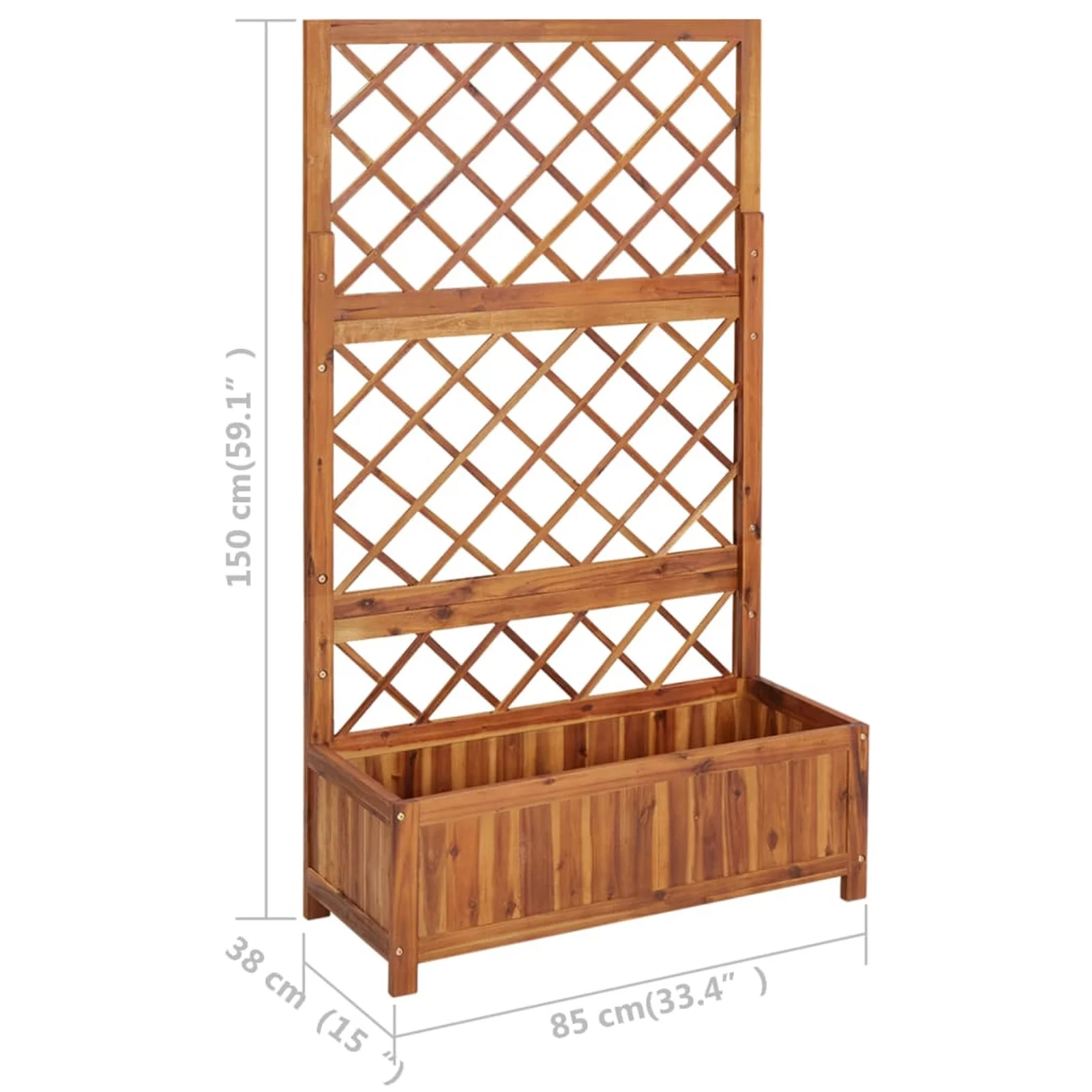 ikayaa Raised Bed with Trellis 33.5