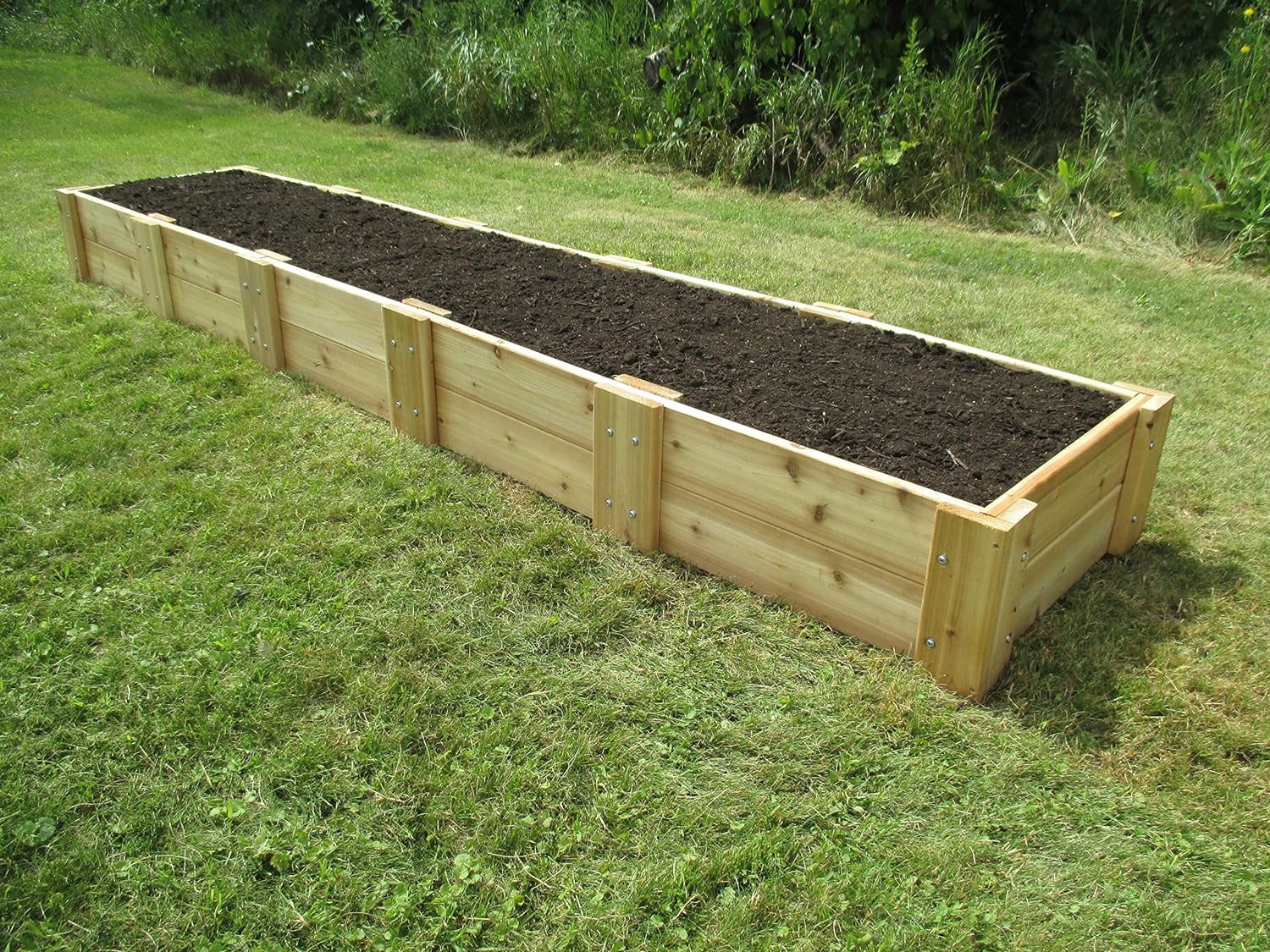 Cedar Raised Bed Garden Kit By 2 Ft. X 10 Ft. X 11 Inches H