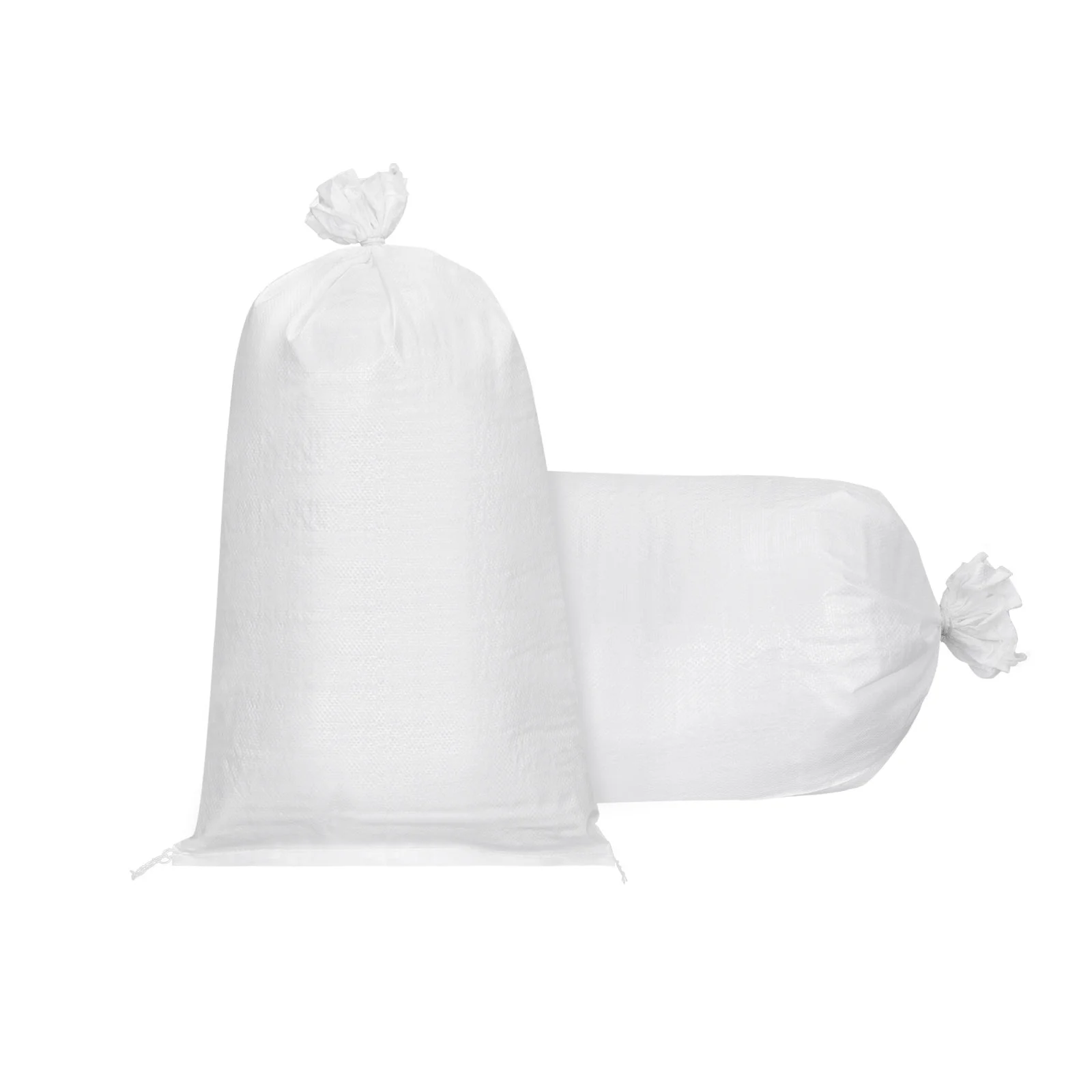 Sand Bags Empty White Woven Polypropylene 44.5 Inch x 29.5 Inch Pack of 2