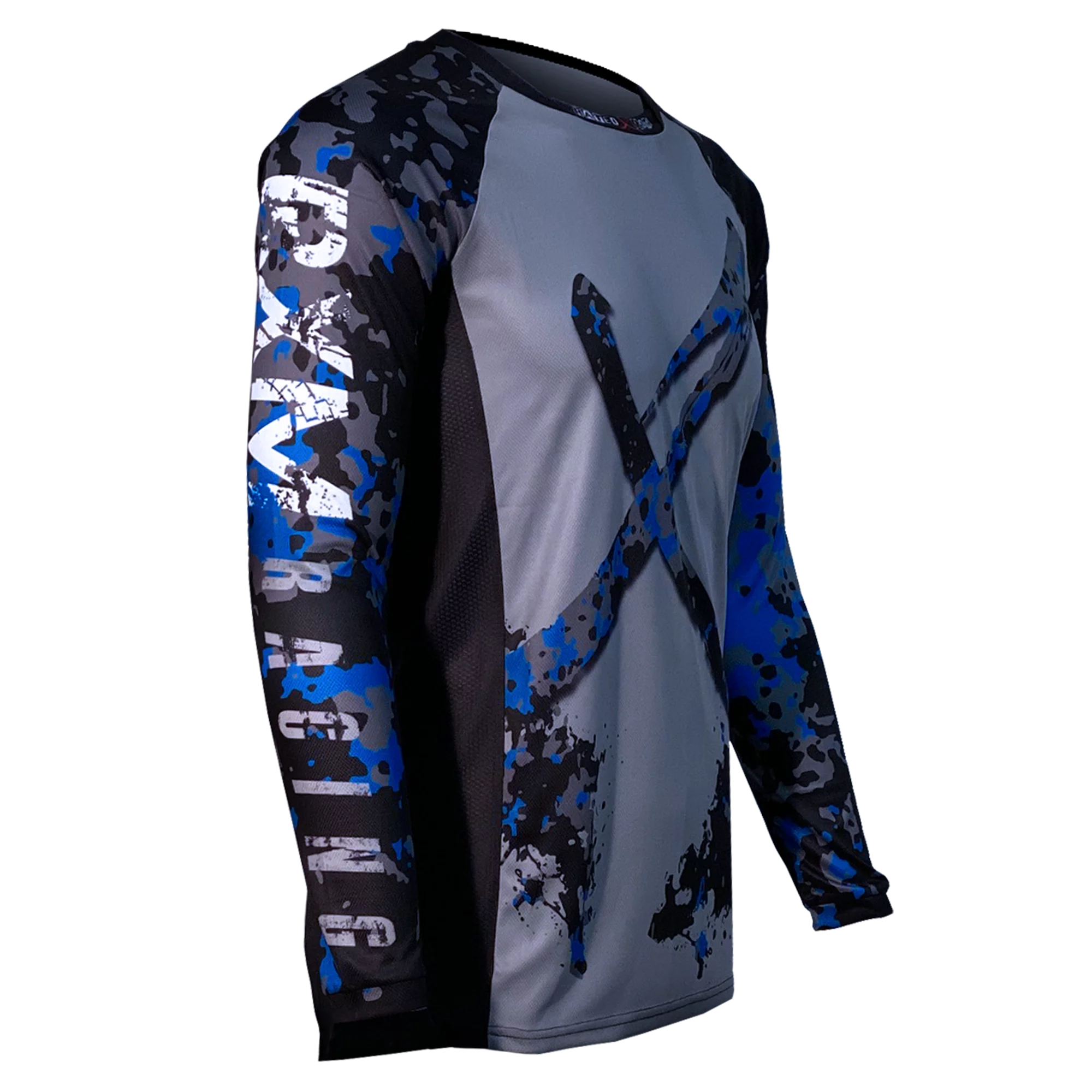 Men's Motocross Jersey Black, Blue Camo Urban X by Rated x Moto MX, ATV, Dirt Bike 2XL, XXL