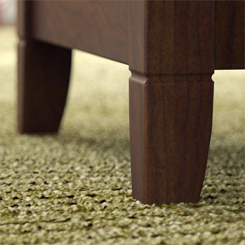 Home Square 2 Drawer Wood Filing Cabinet Set in Bing Cherry (Set of 2)