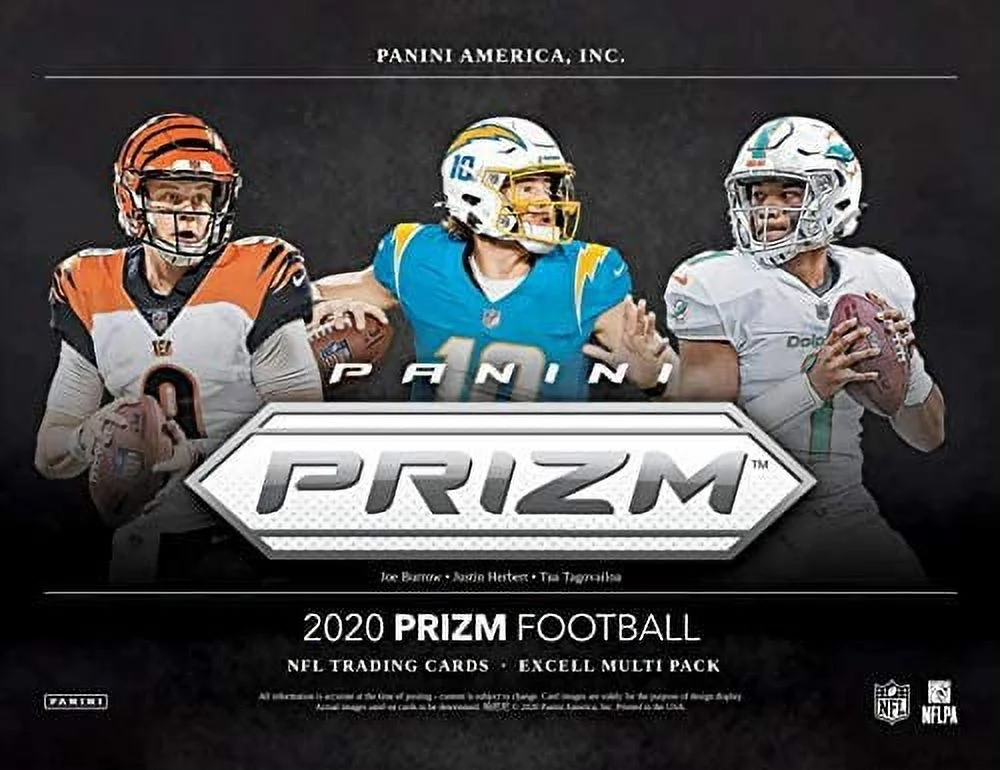 NFL Panini 2020 Prizm Football Trading Card CELLO Box (12 Packs)