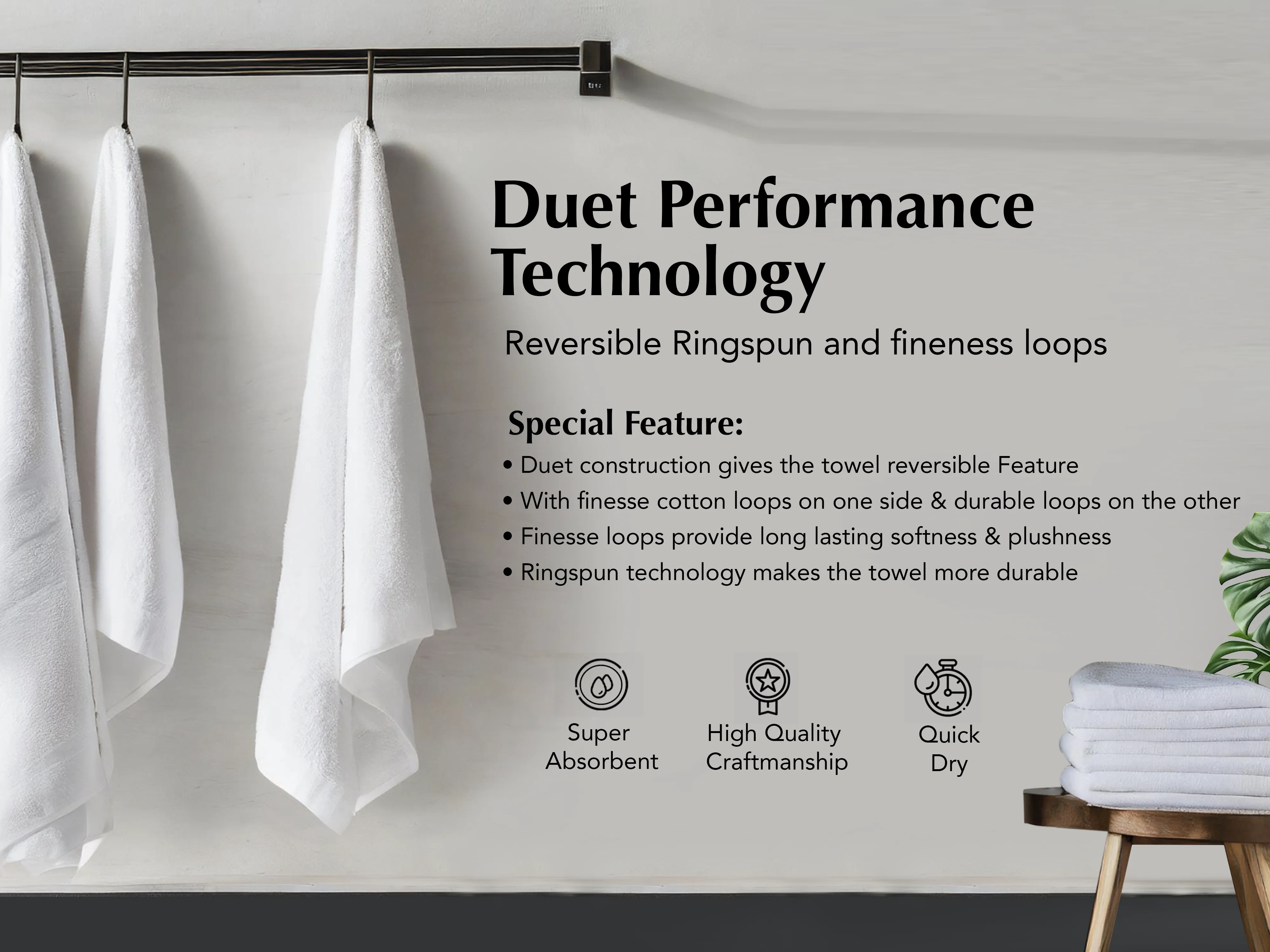 A1HC 100% Cotton 4 Pack Wash Cloth 13