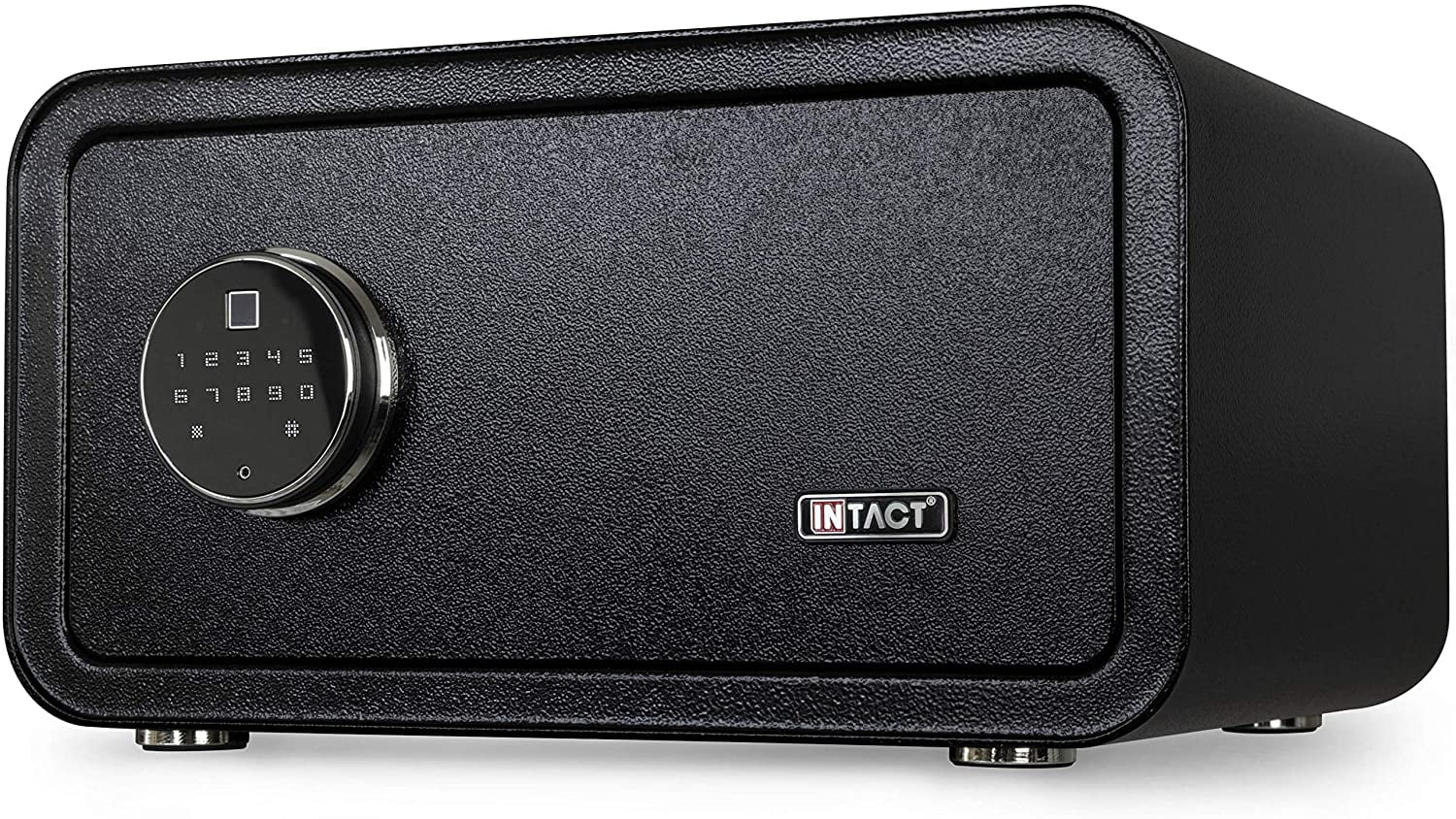 Intact Large Quick Access Biometric Fingerprint Security & Gun Safe with Full Keypad Wide