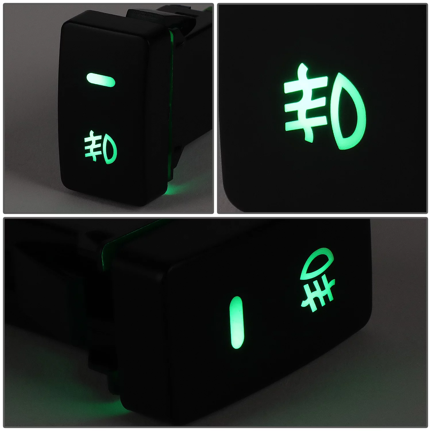 DNA Motoring FLSW-020 For 2003-2007 Honda Accord OE Style Dash Mounted Fog Light Lamp Switch with Wiring Harness