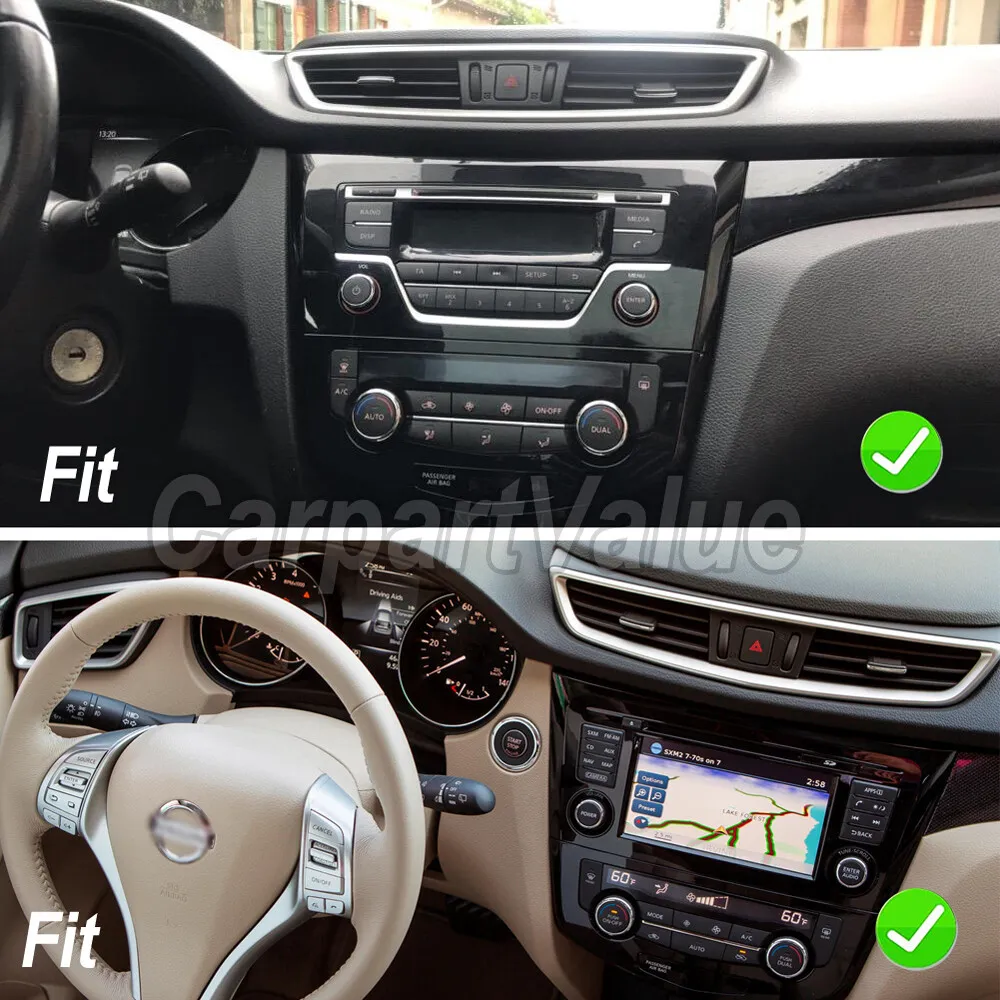 For Nissan Rogue 2014 2015 2016 WIFI CarPlay Android 12.0 Car Navigation Radio