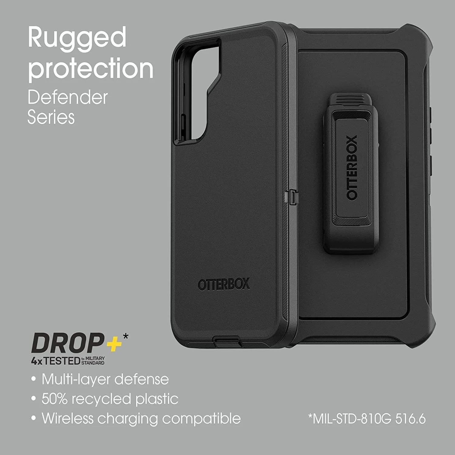 OtterBox DEFENDER SERIES Samsung Galaxy S22+ Case - Black