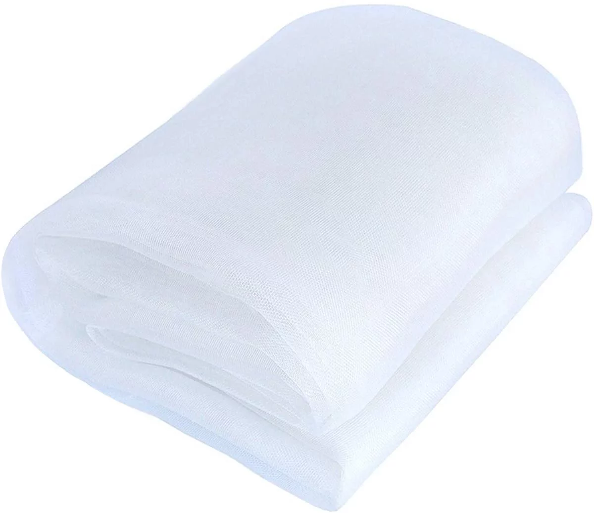 Fymlhomi Mosquito Bug Insect Bird Net with Sewn Edges - 10 Ft x 20 Ft Barrier Hunting Blind Plant Cover Garden Mesh Netting for Protect Your Vegetables, Fruits, Flower & Trees