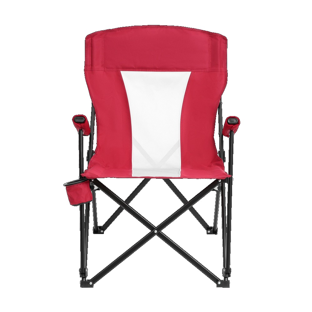 steel folding chair  red